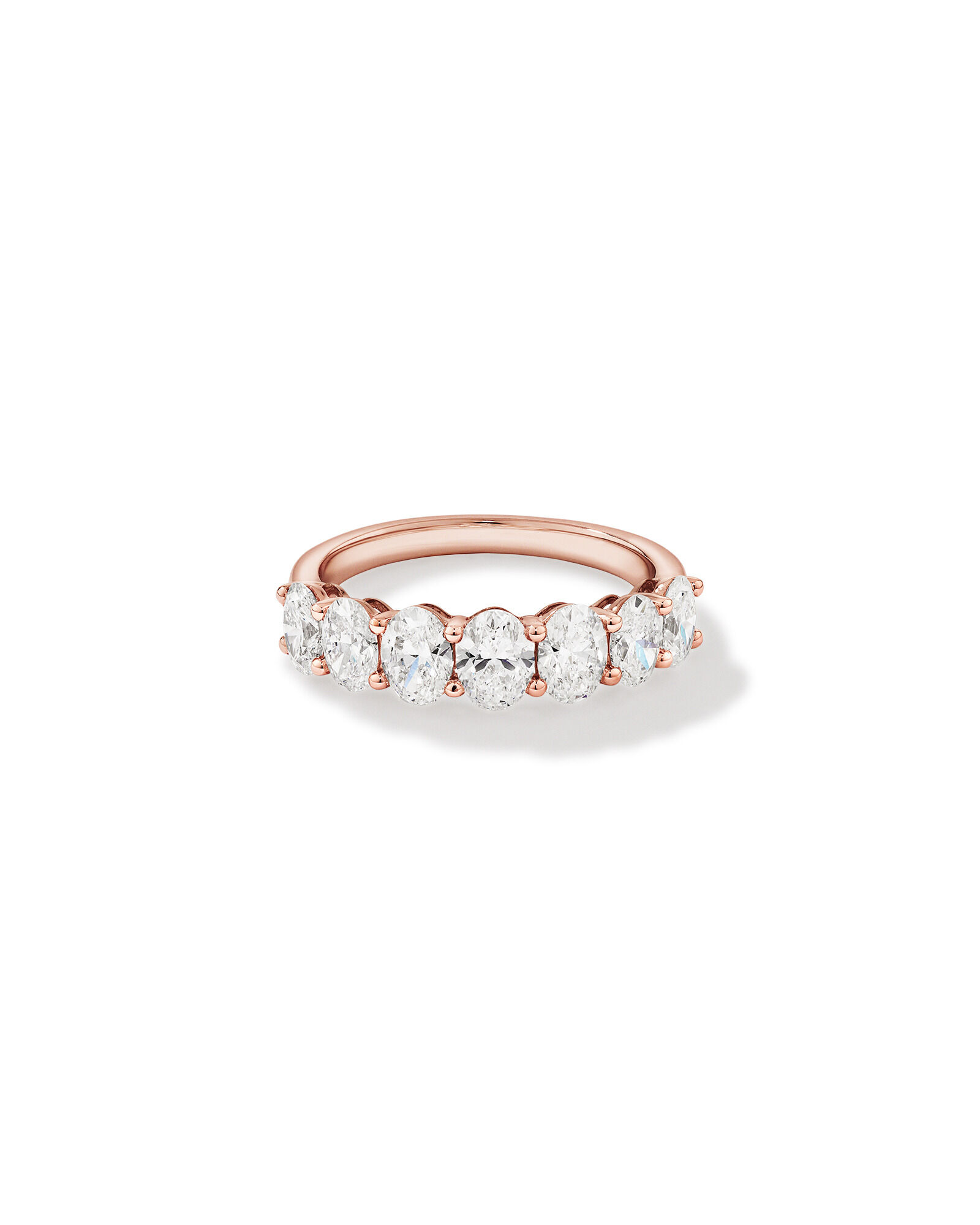 2.00 Carat TW Oval Laboratory-Grown Diamond Wedding Ring in 14kt Rose Gold