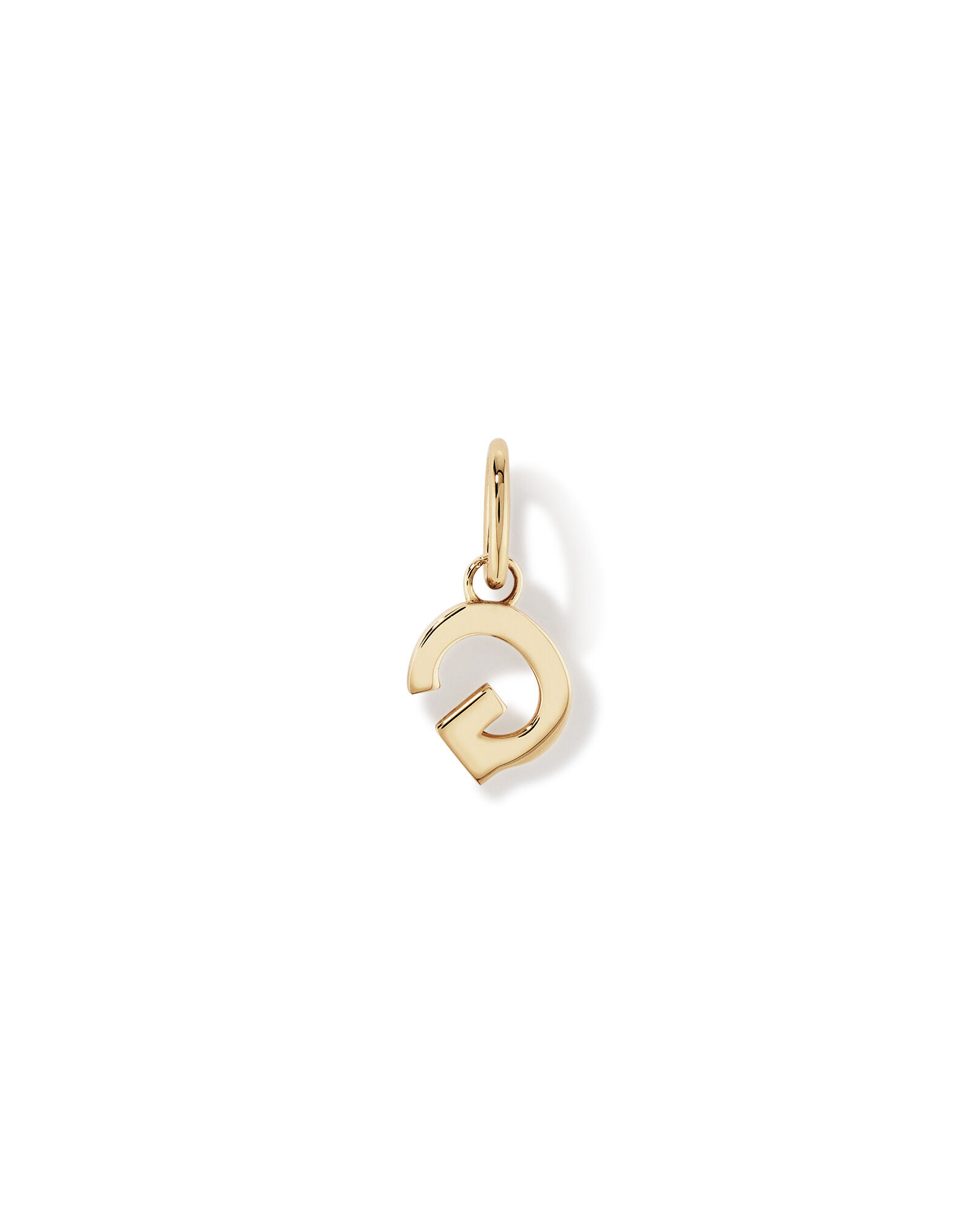 Letter G Initial Pendant in 10kt Yellow Gold