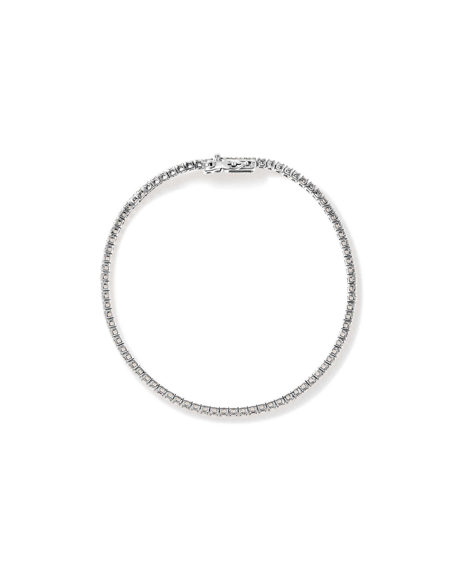 1.64 Carat TW Diamond Tennis Bracelet in 10kt White Gold