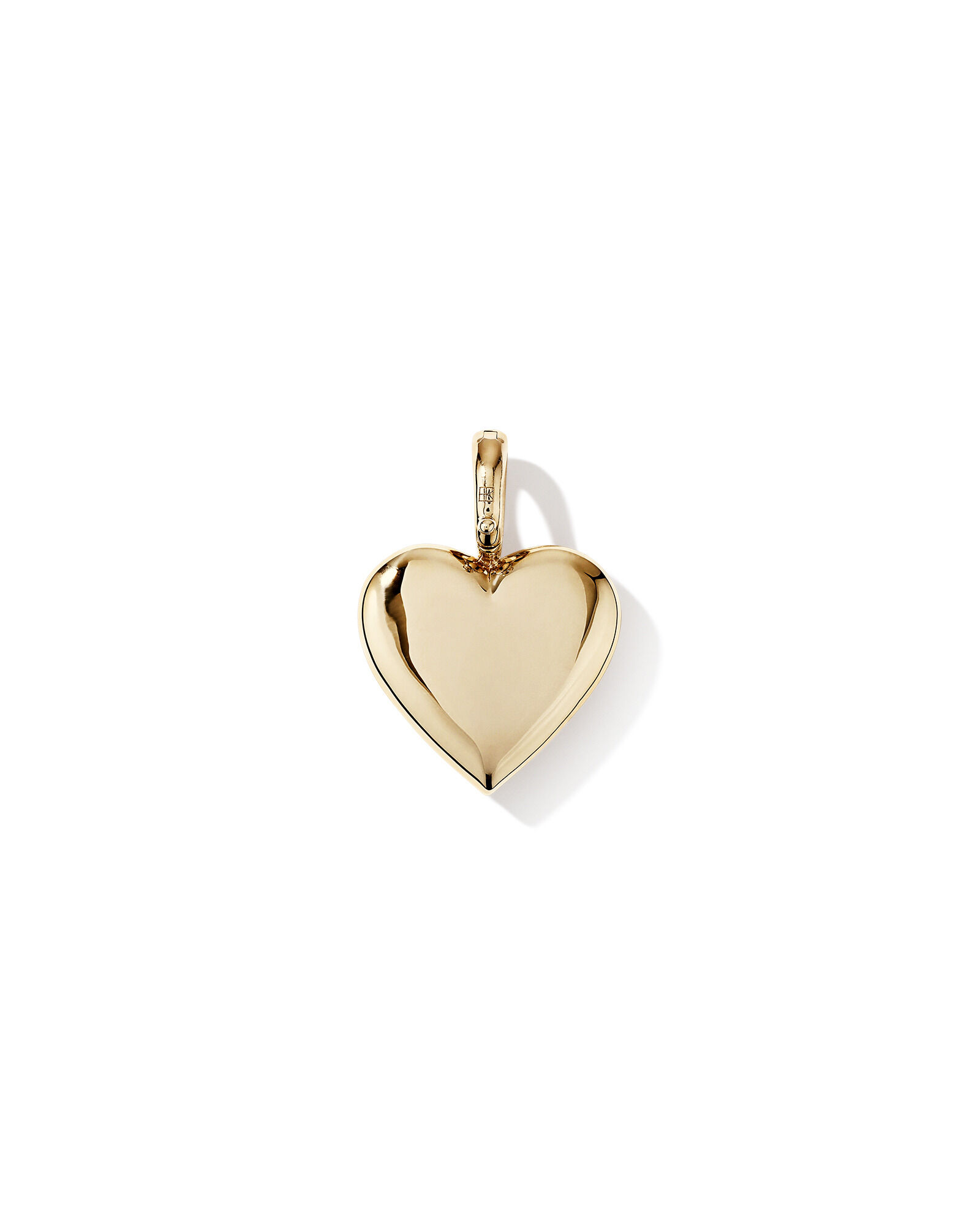 Diamond Heart Enhancer Pendant in 10kt Yellow Gold