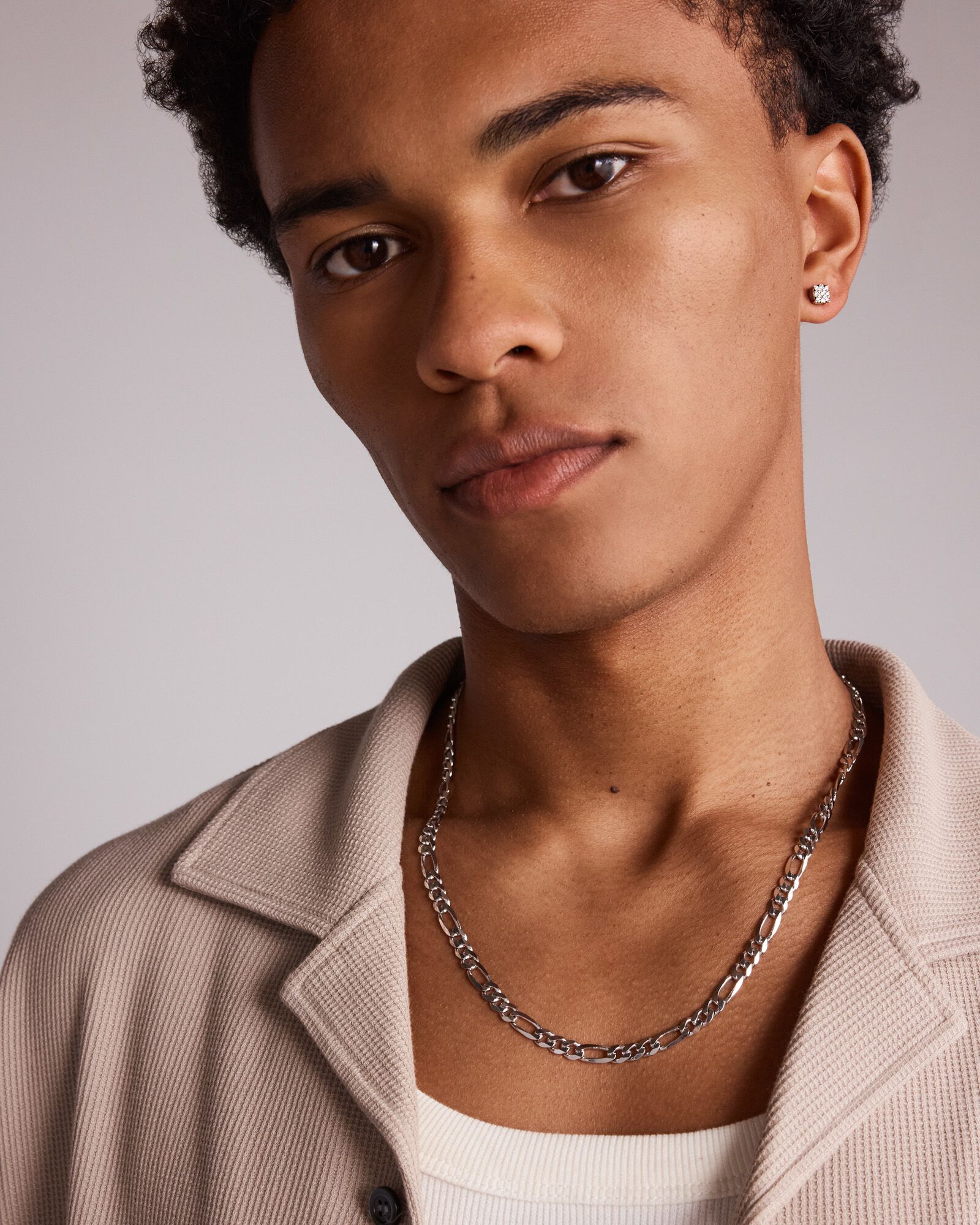 Single Solitaire Stud Earring with 0.12 Carat TW of Diamonds In 10kt White Gold