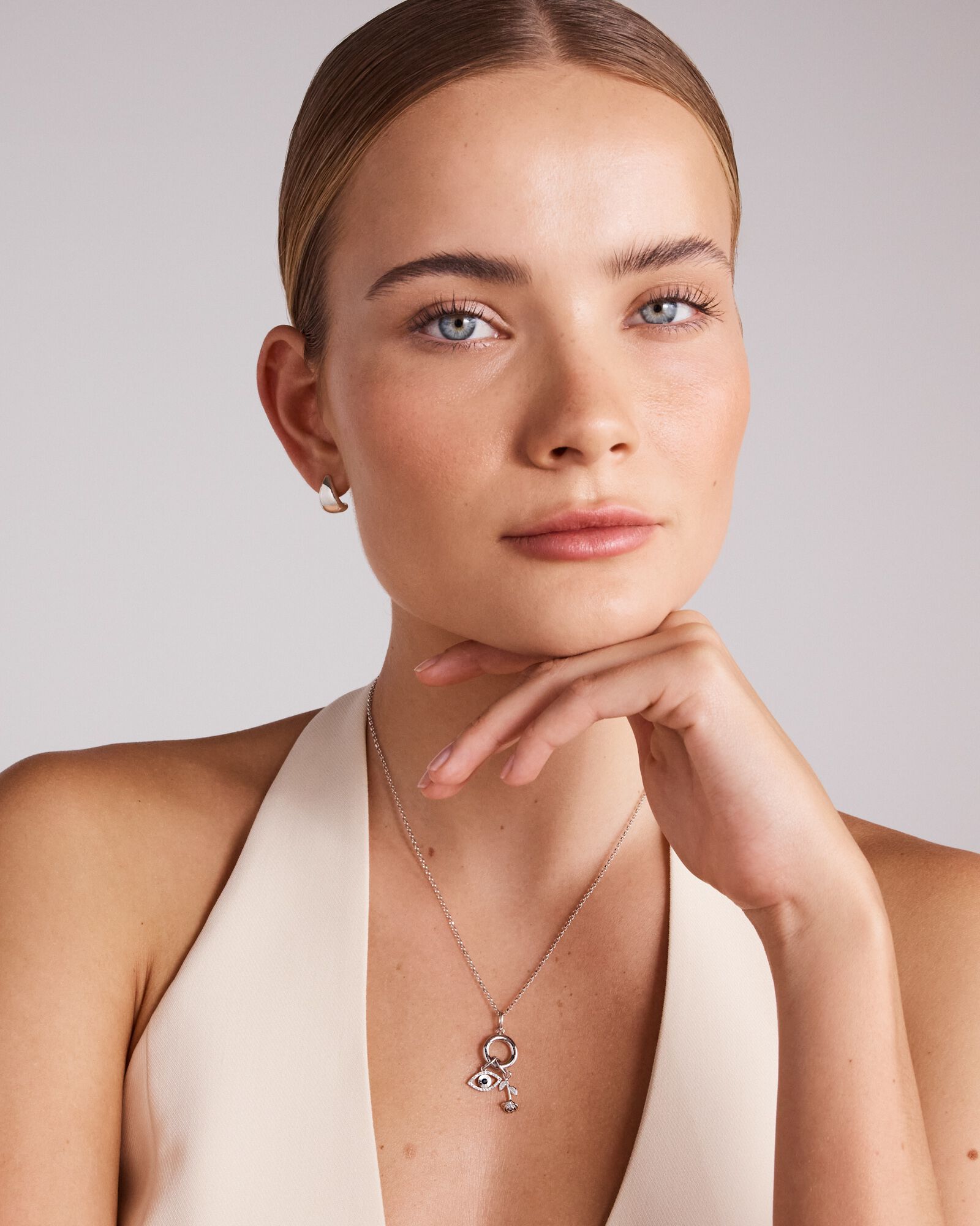 15mm Rose Pendant in Sterling Silver