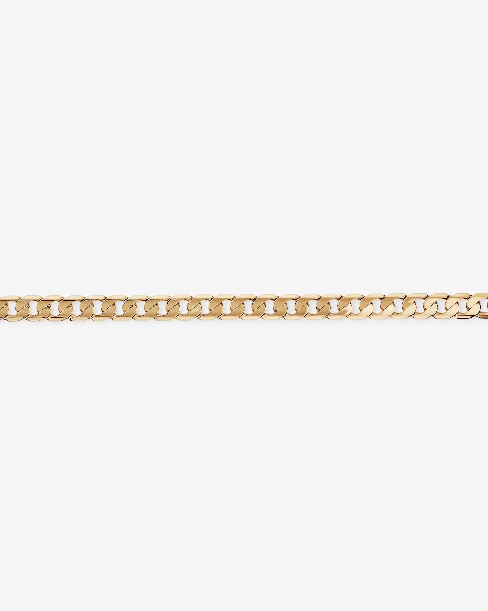19cm (22") 6mm-6.5mm Width Curb Bracelet in 10kt Yellow Gold