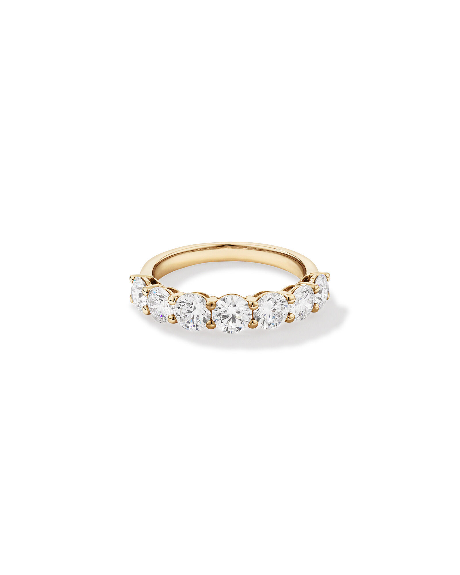 2.00 Carat TW Round Brilliant Laboratory-Grown Diamond Wedding Ring in 14kt Yellow Gold