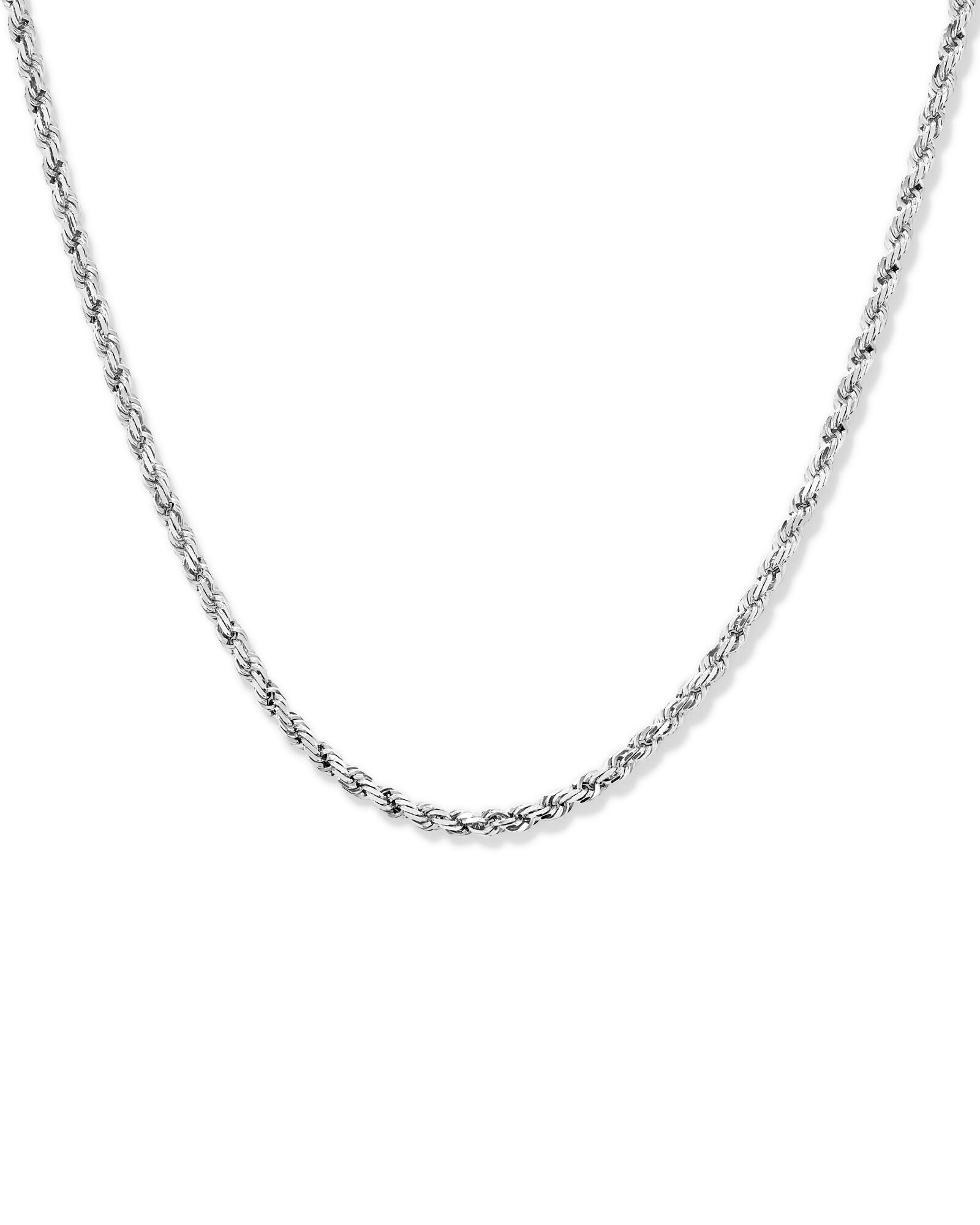 55cm (21.6") Rope Chain in Sterling Silver