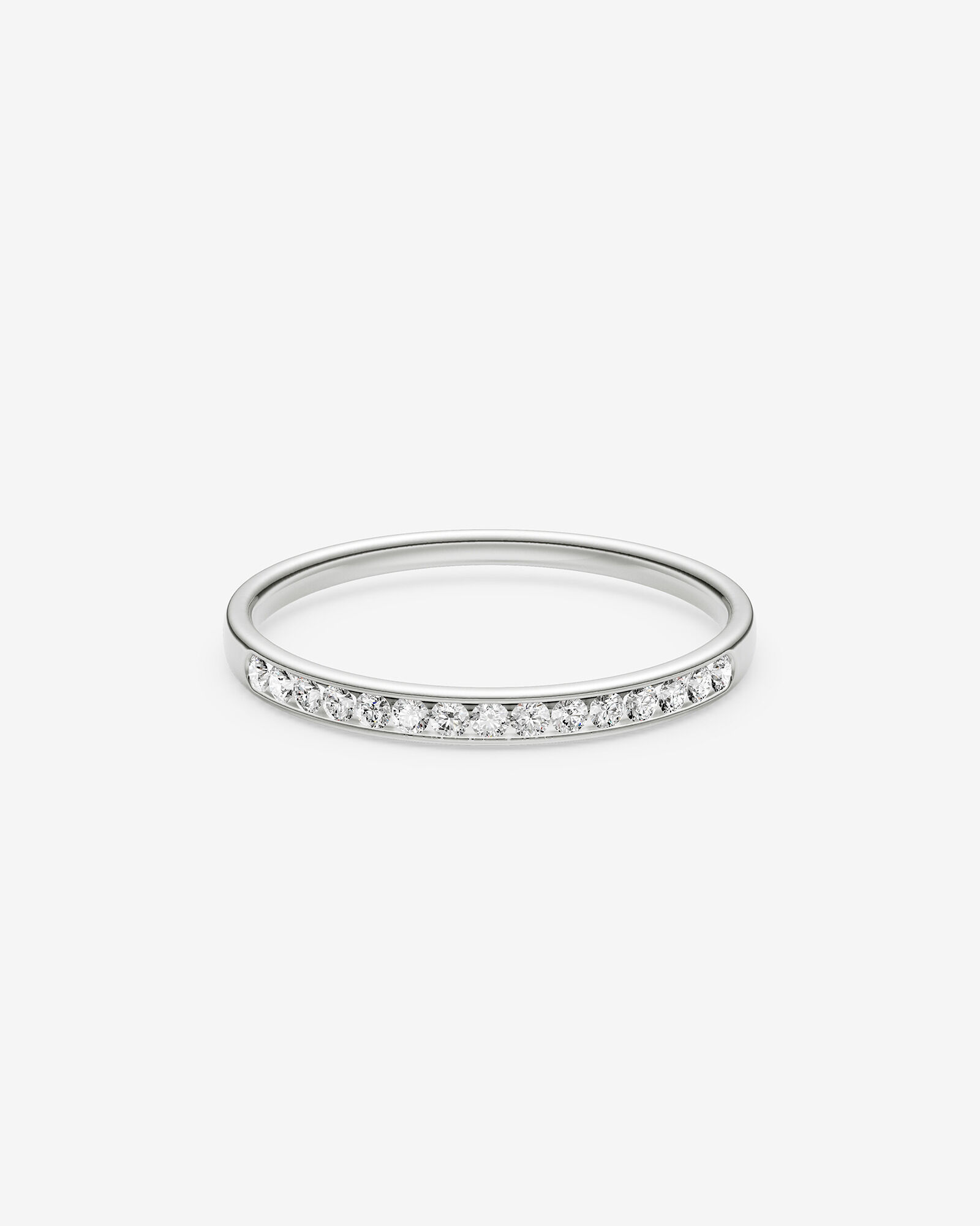 Wedding Band with 0.15 Carat TW of Diamonds in 14kt White Gold