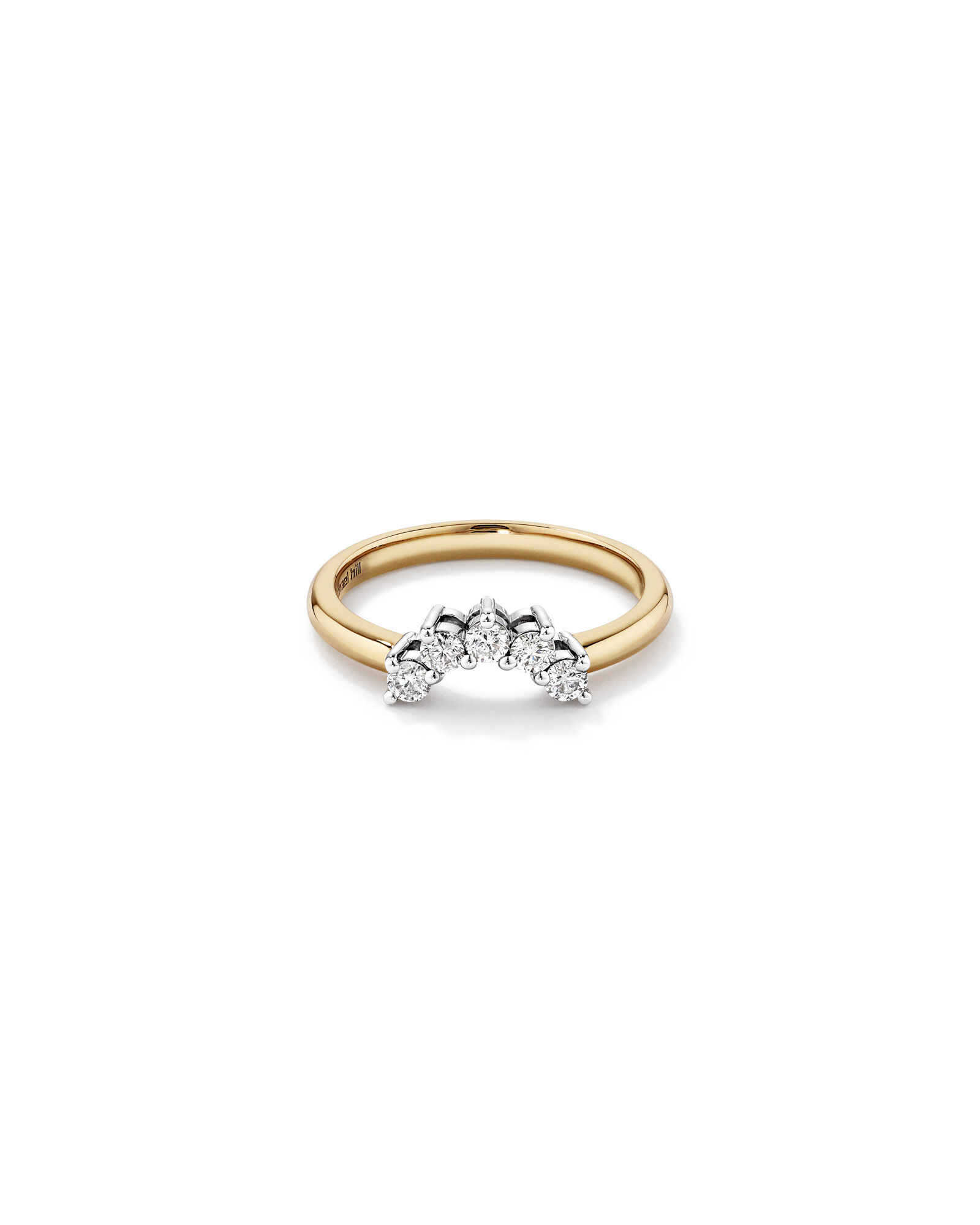 Wedding Ring with 0.25 Carat TW of Diamonds in 14kt Yellow & White Gold