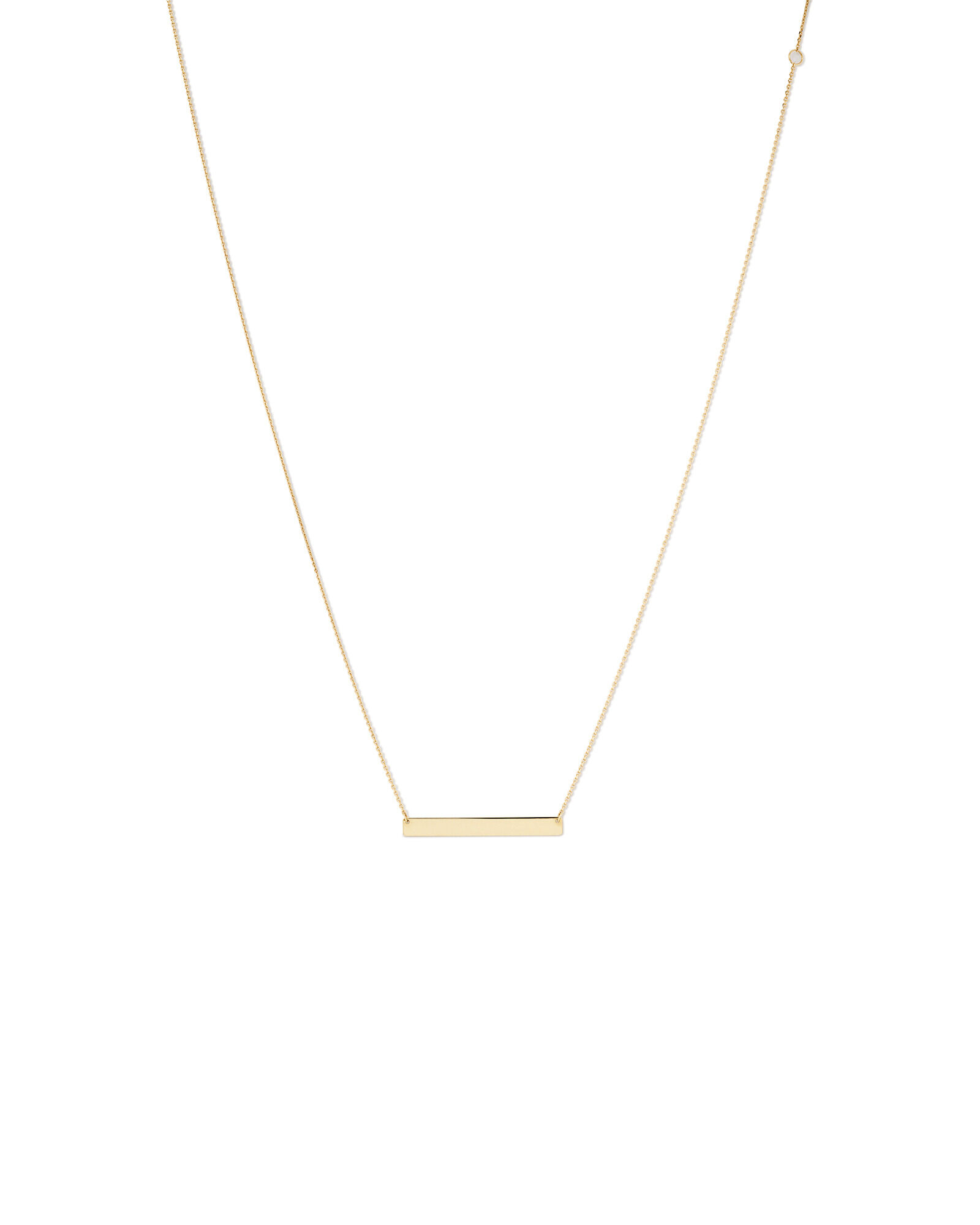 Bar Necklace in 10kt Yellow Gold
