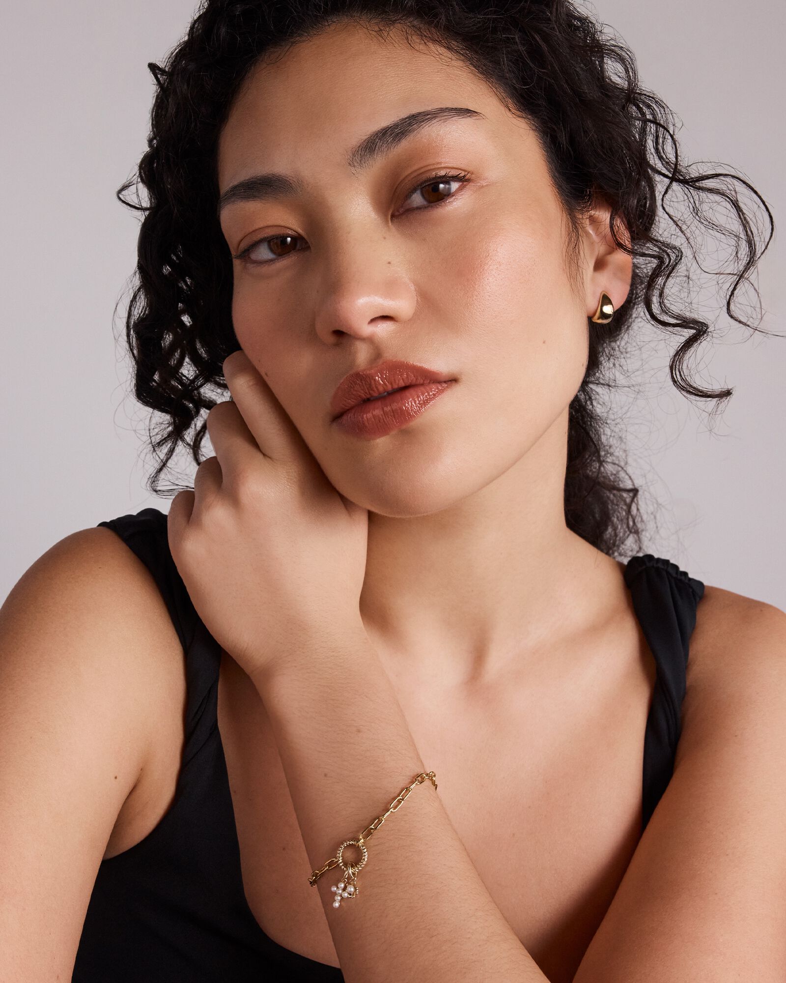 Cultured Freshwater Pearl Cross Pendant in 10kt Yellow Gold