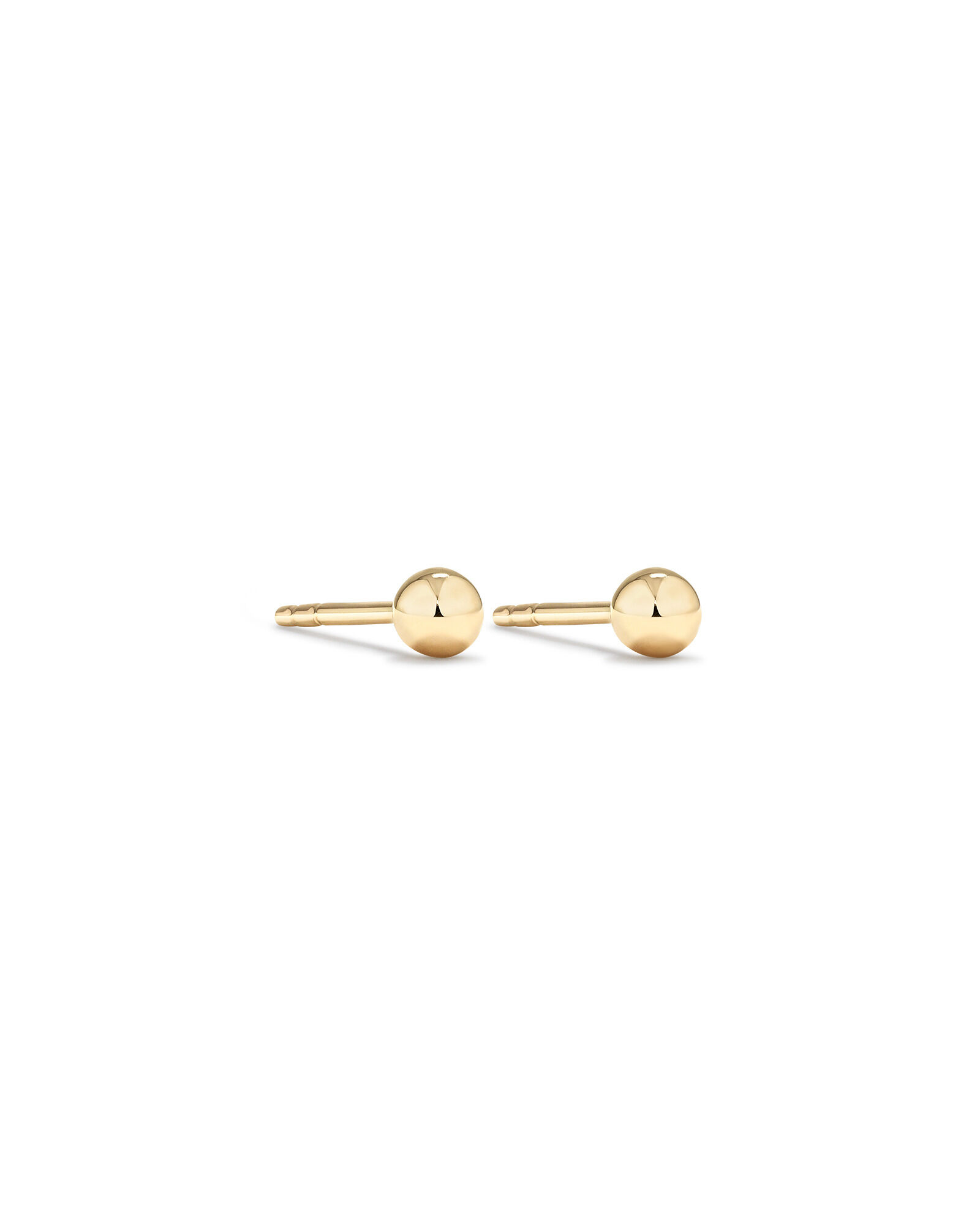 3mm Ball Stud Earrings in 10kt Yellow Gold