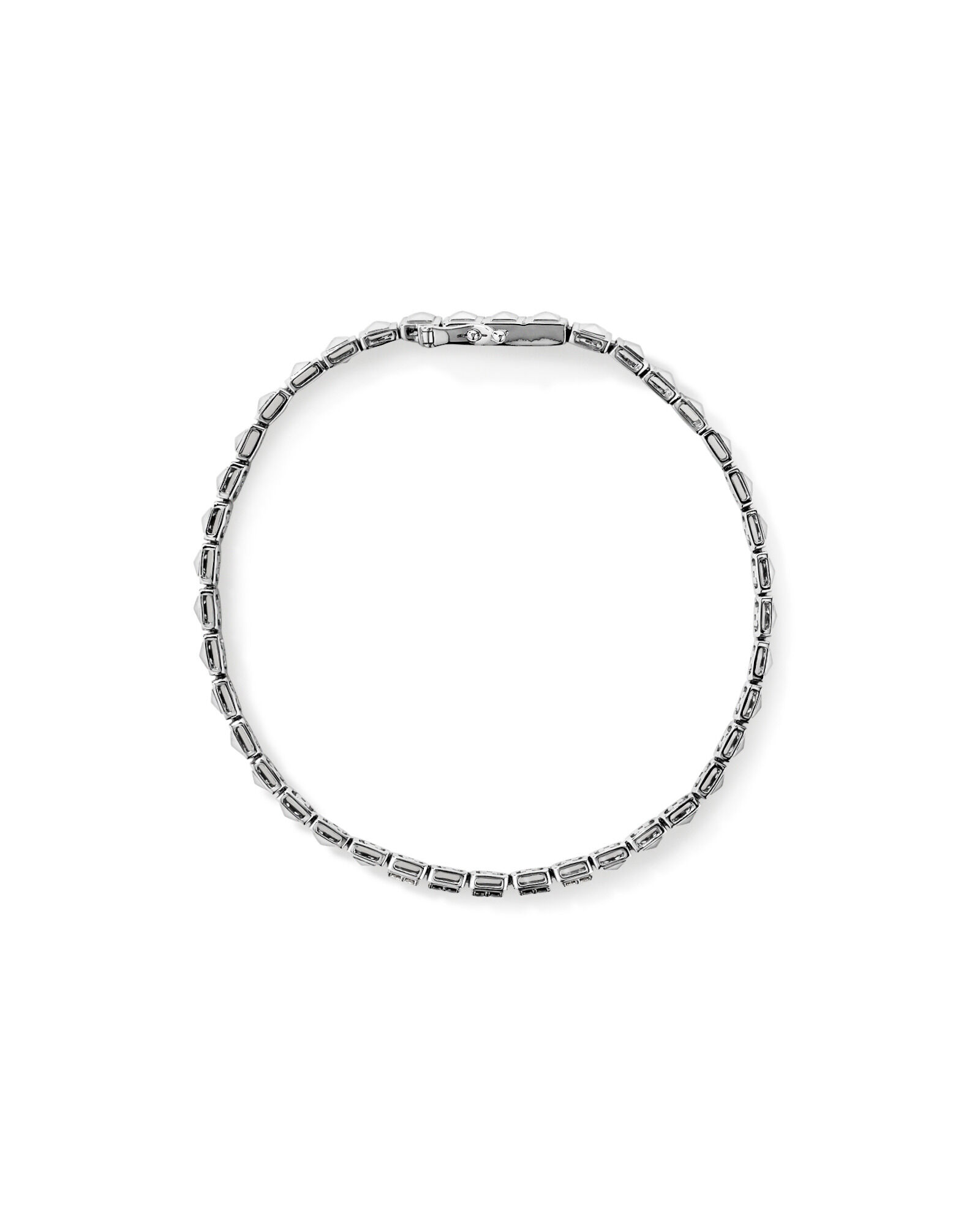 Men's 0.50 Carat TW Black and White Diamond Tennis Bracelet in Sterling Silver