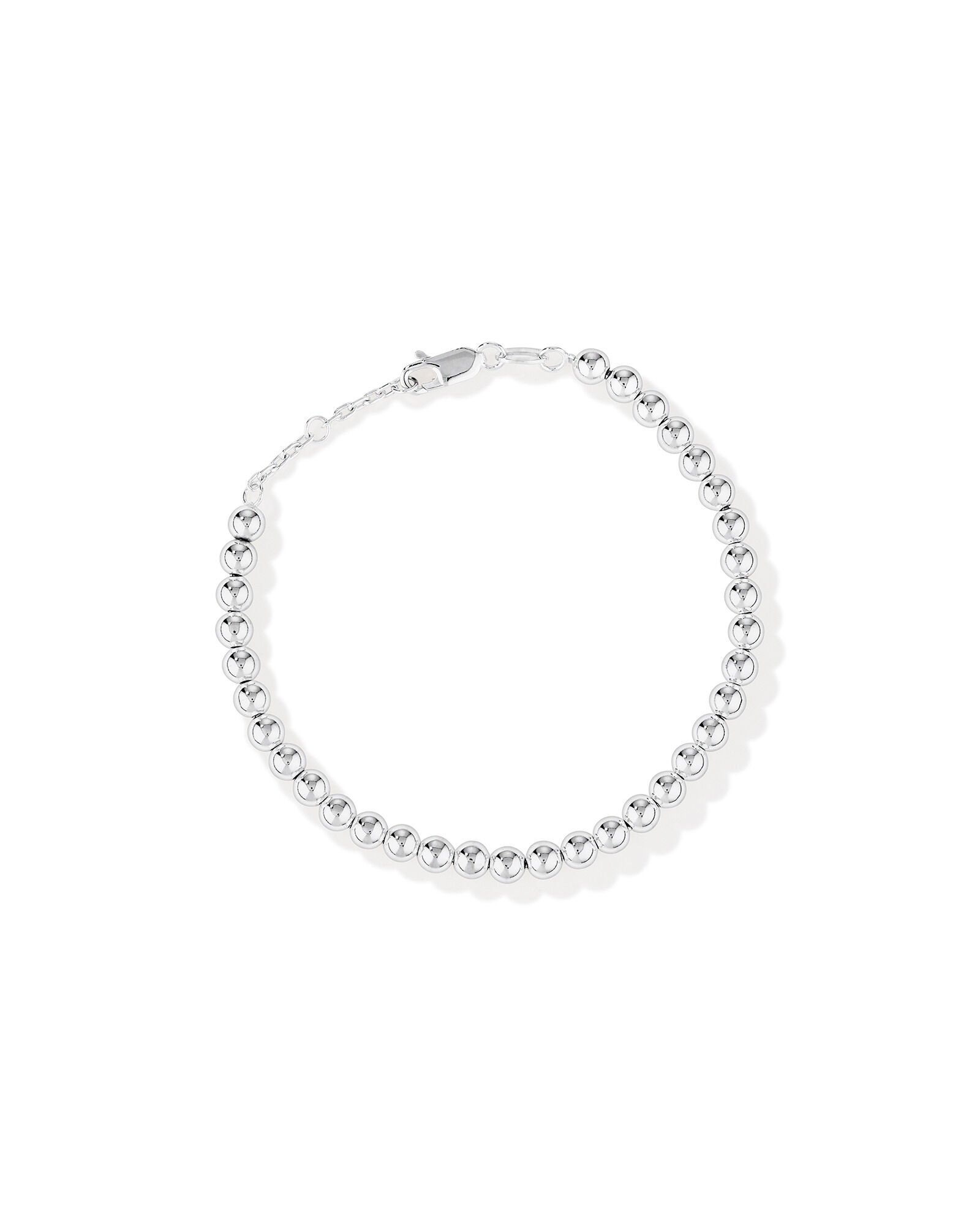 21cm (8.3") Bead Bracelet in Sterling Silver