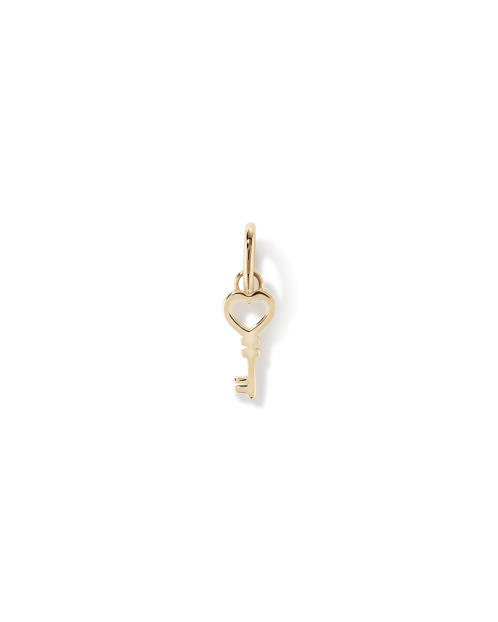 Love Heart Key Pendant in 10kt Yellow Gold