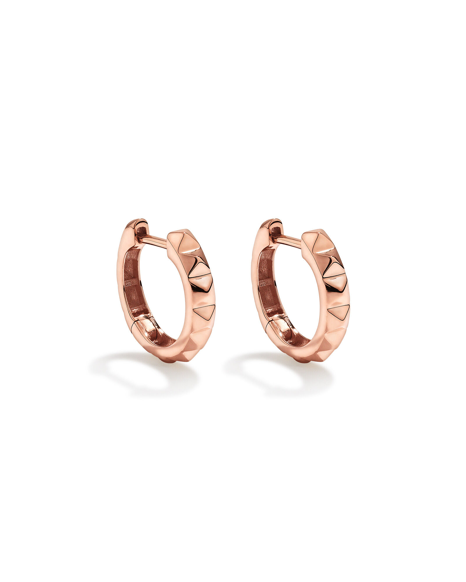 Signature Connect Huggie Earrings in 10kt Rose Gold