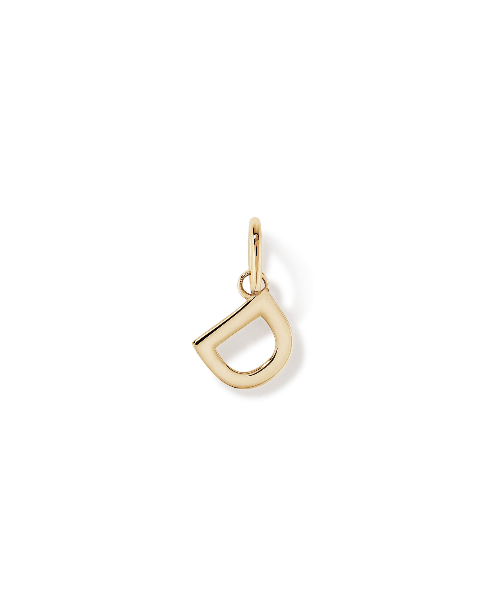 Letter D Initial Pendant in 10kt Yellow Gold