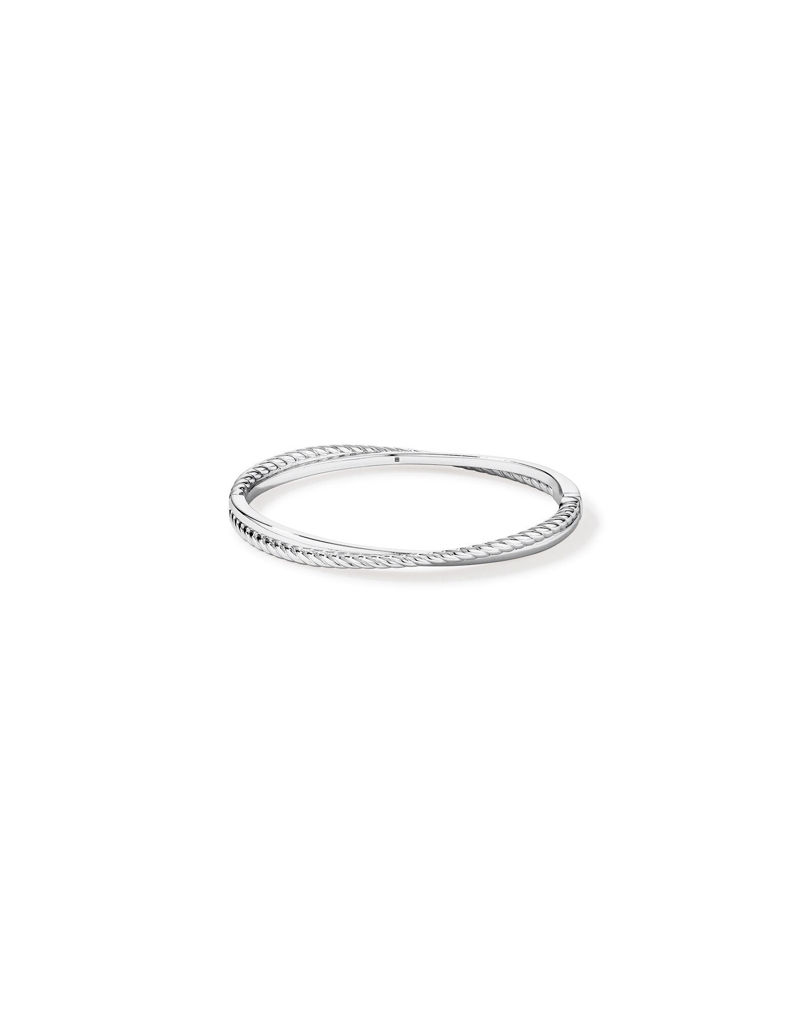 63mm Twist Bangle in Sterling Silver
