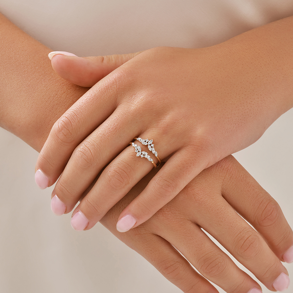 Enhancer Ring with 0.33 Carat TW of Diamonds in 14kt Yellow Gold