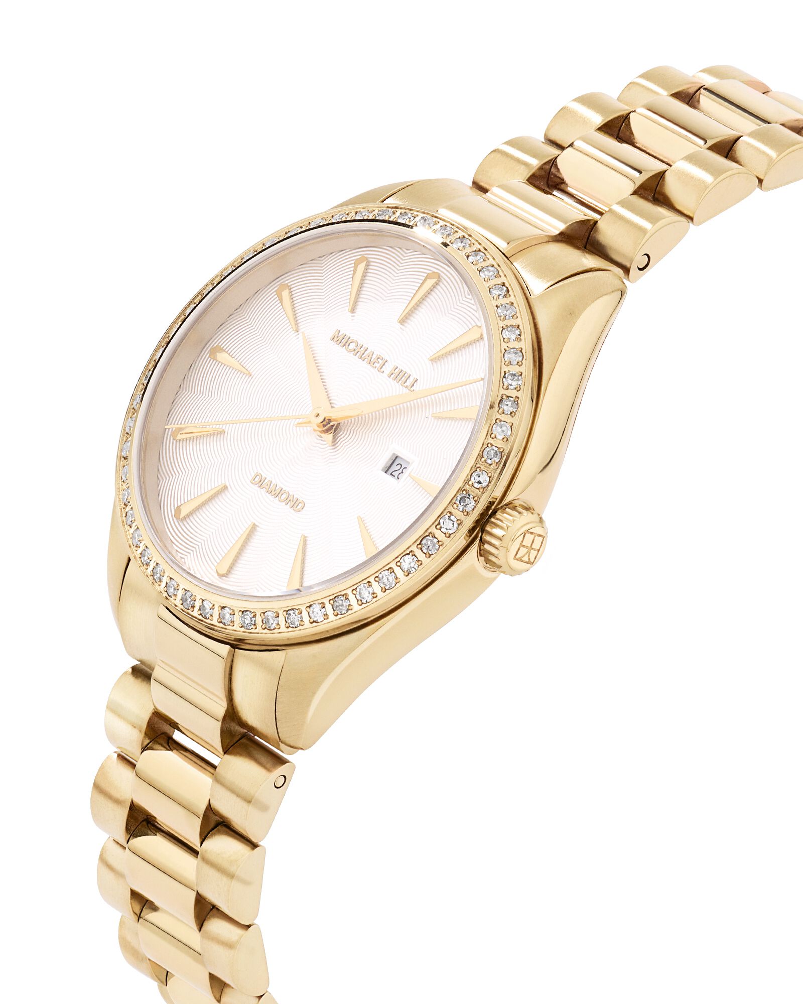 Women's 0.60 Carat TW Diamond Bezel Watch in Gold Tone Stainless Steel