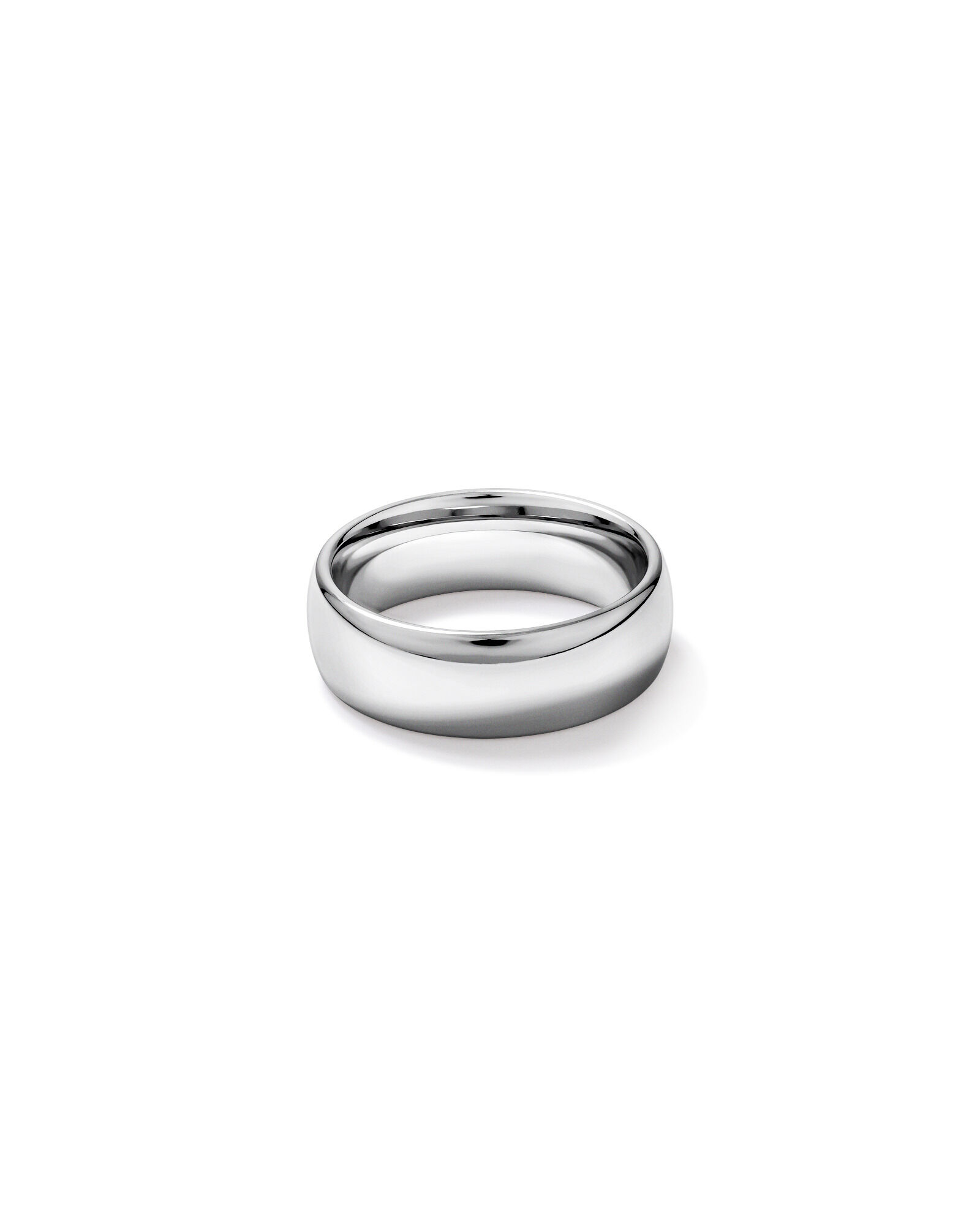 8mm Polished Dome Wedding Band in Tungsten