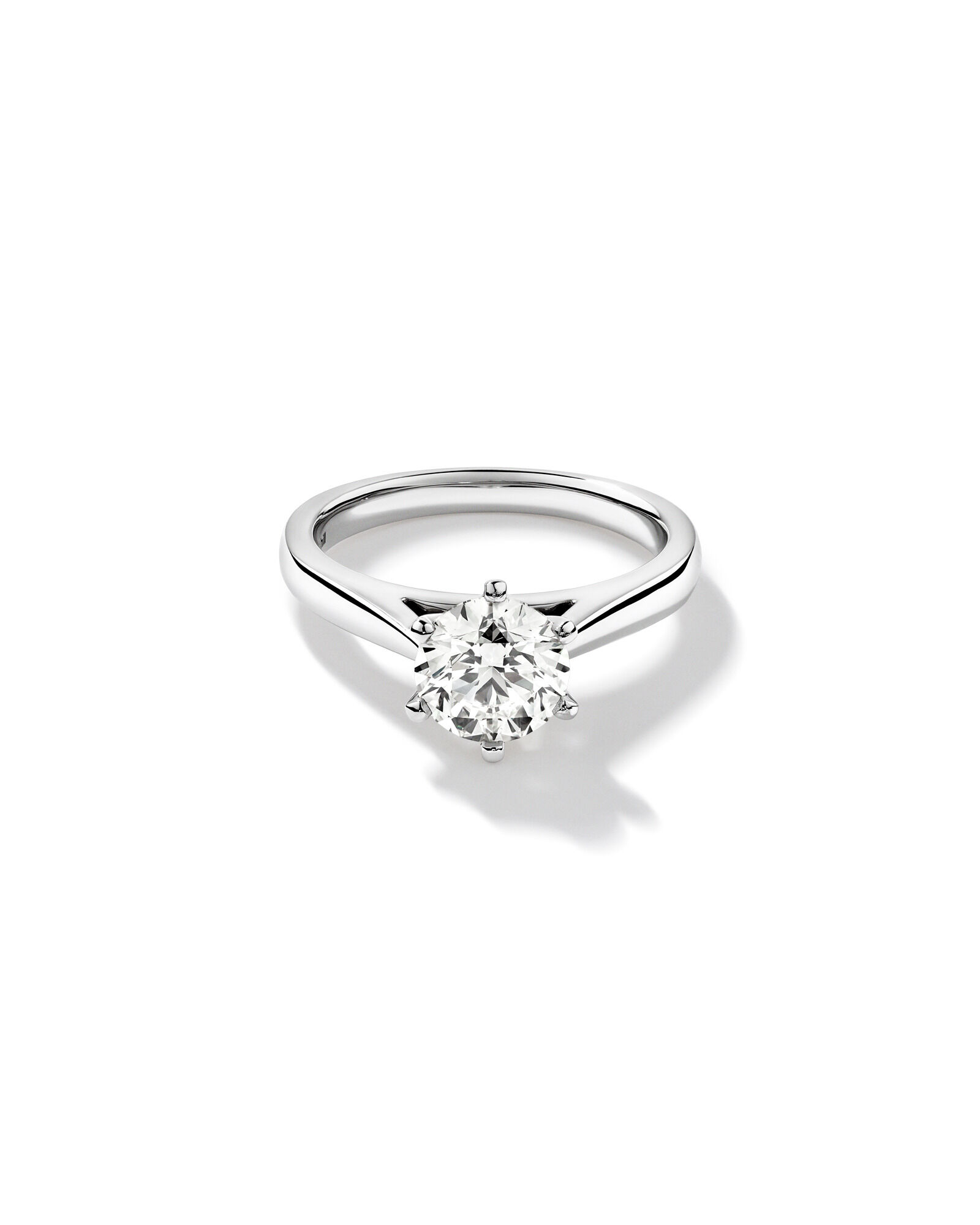 Certified Solitaire Engagement Ring with a 1.50 Carat TW Diamond in 14kt White Gold