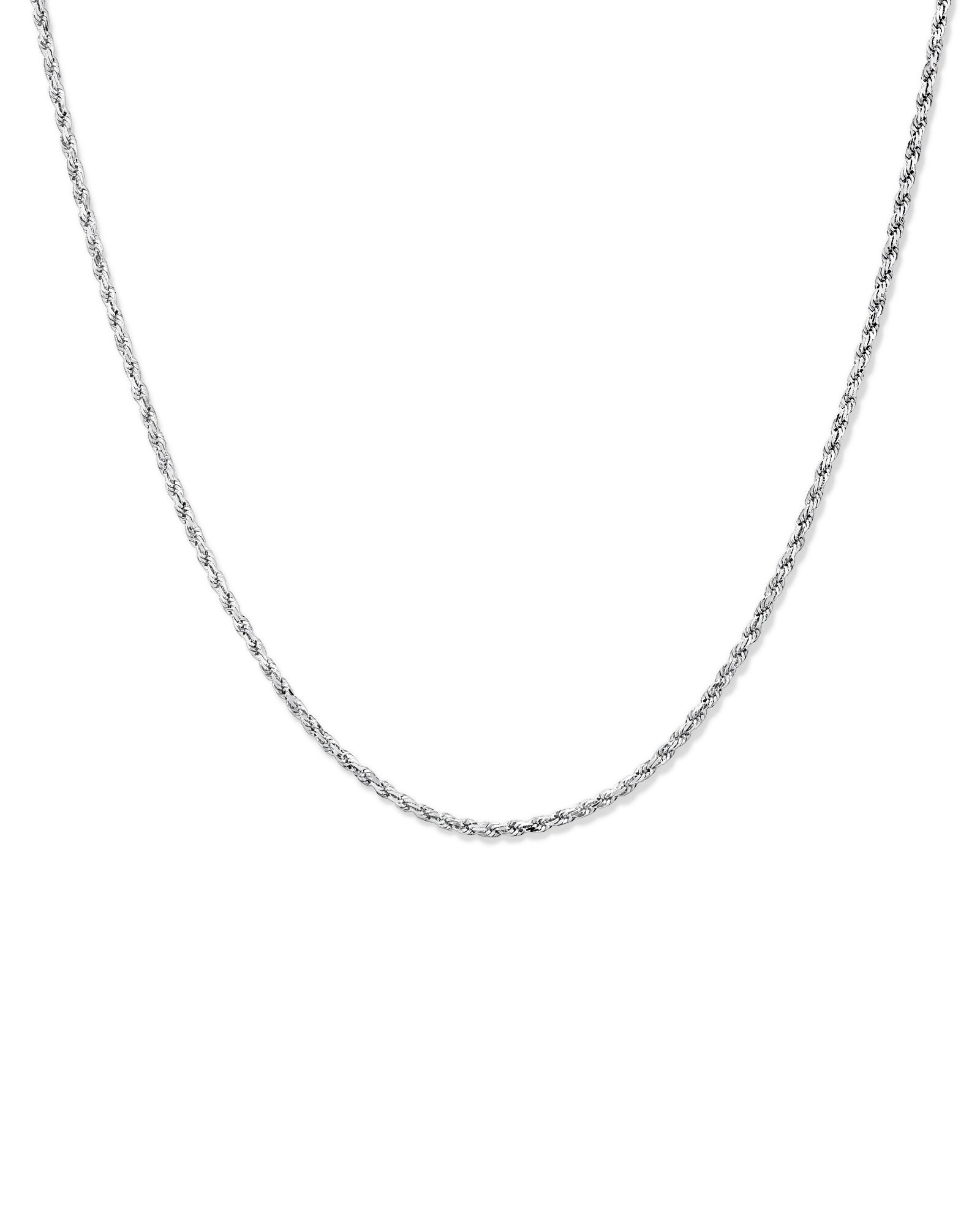 55cm (21.6") Rope Chain in Sterling Silver