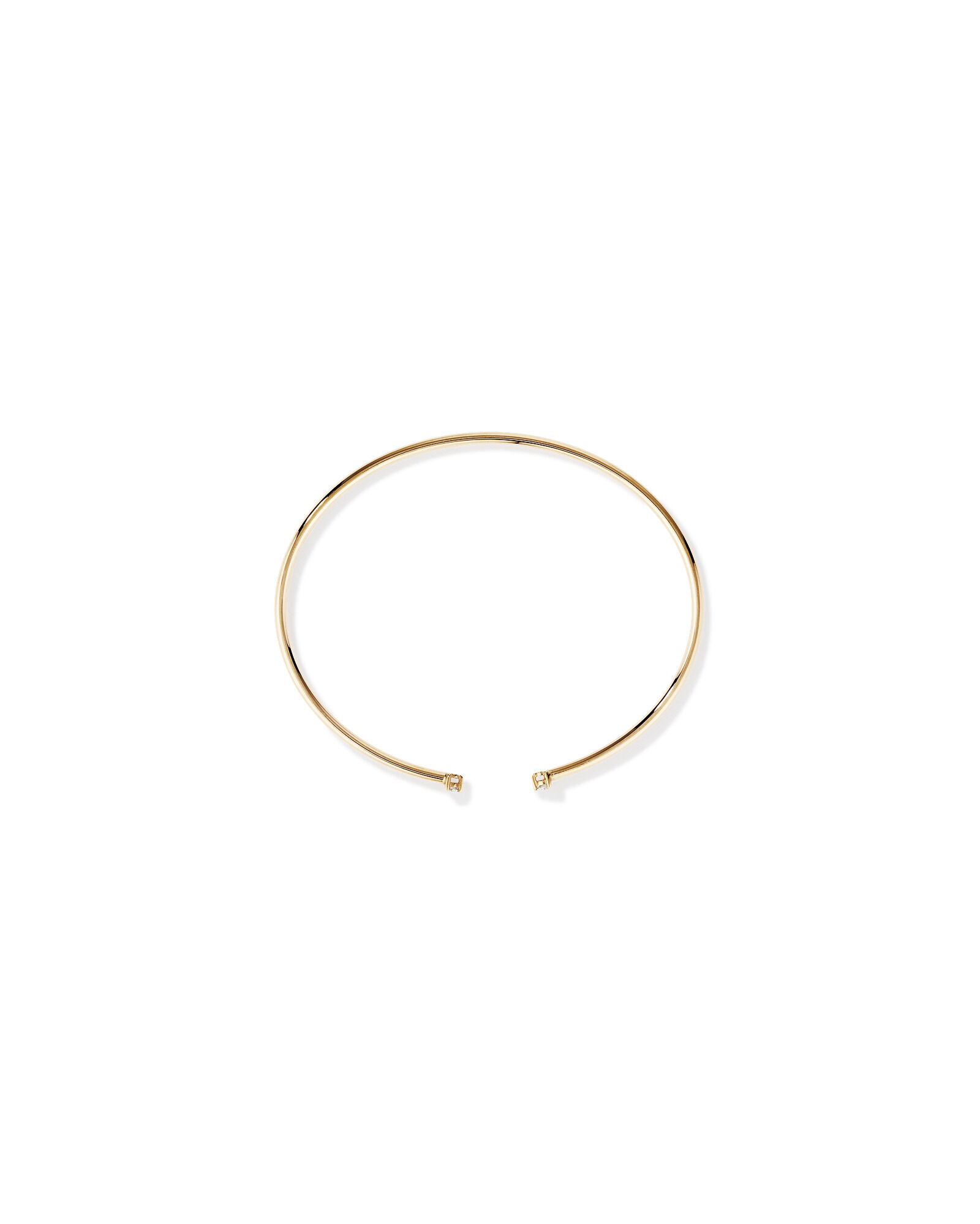 Diamond Torque Bangle in 10kt Yellow Gold