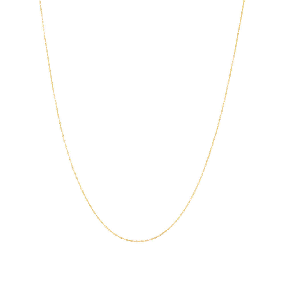 45cm (18") Singapore Chain in 10kt Yellow Gold