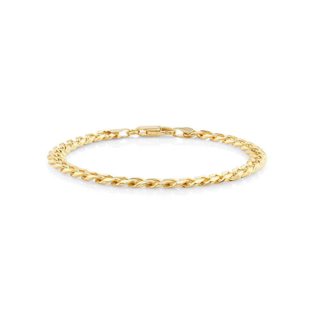 21cm (8.5") 6mm-6.5mm Width Curb Bracelet in 10kt Yellow Gold
