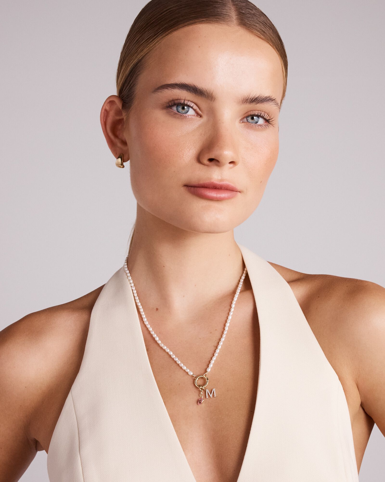 55cm (22") Cultured Freshwater Pearl Open Chain Necklace in 10kt Yellow Gold