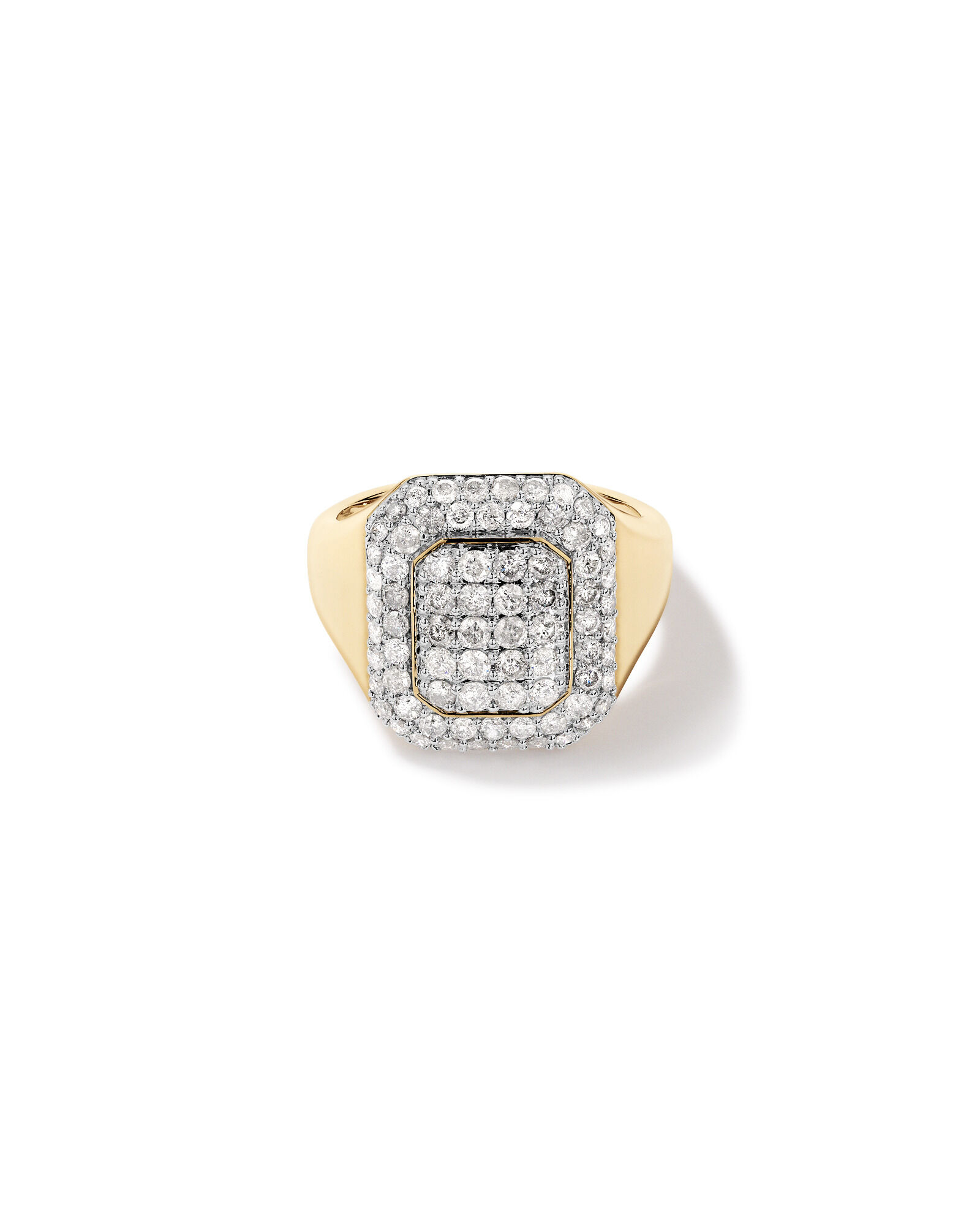 2.00 Carat TW of Cluster Diamonds in 10kt Yellow Gold