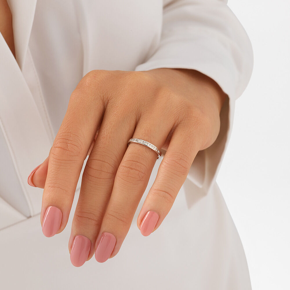 Evermore Wedding Band with 0.25 Carat TW of Diamonds in 14kt White Gold