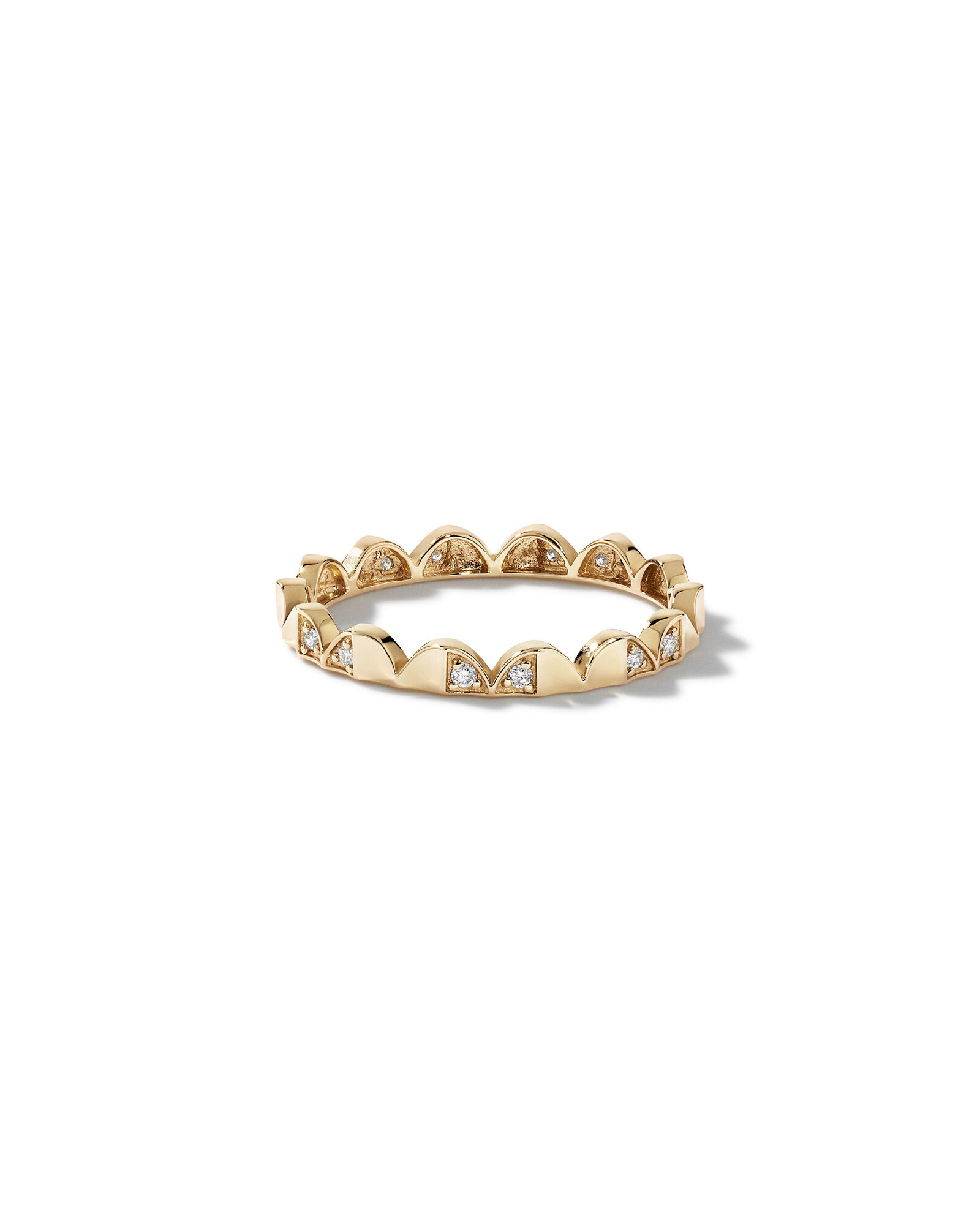 Signature Connect Curve Diamond Ring in 10kt Yellow Gold