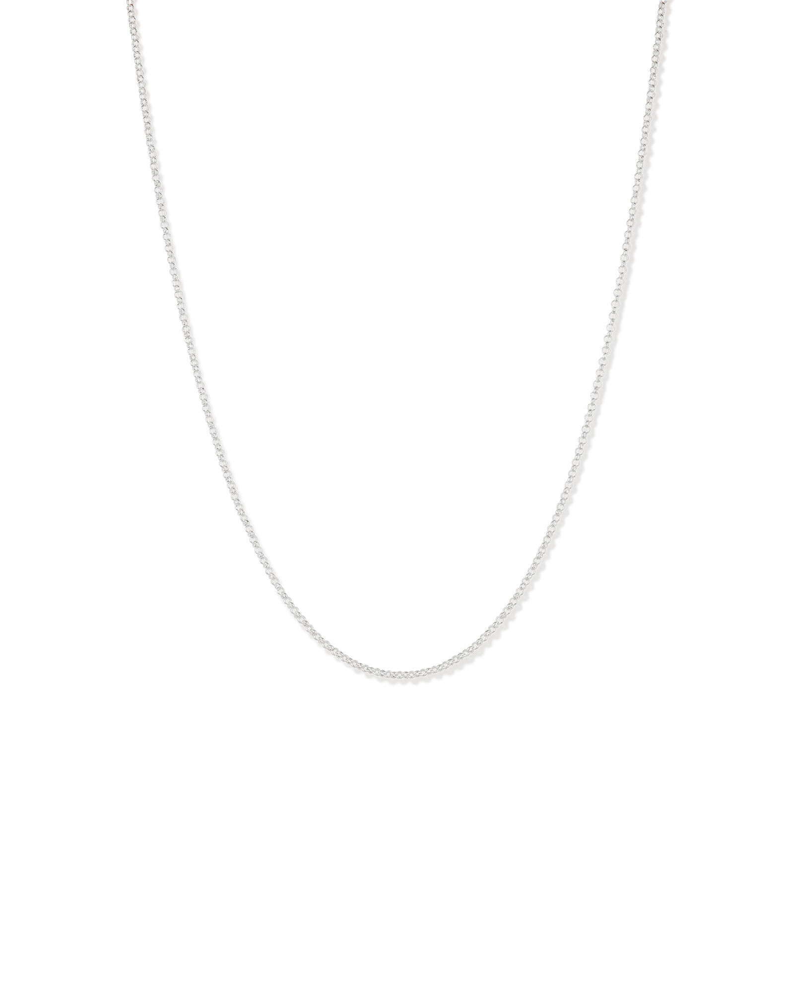45cm (18") 2mm-2.5mm Width Belcher Chain in Sterling Silver