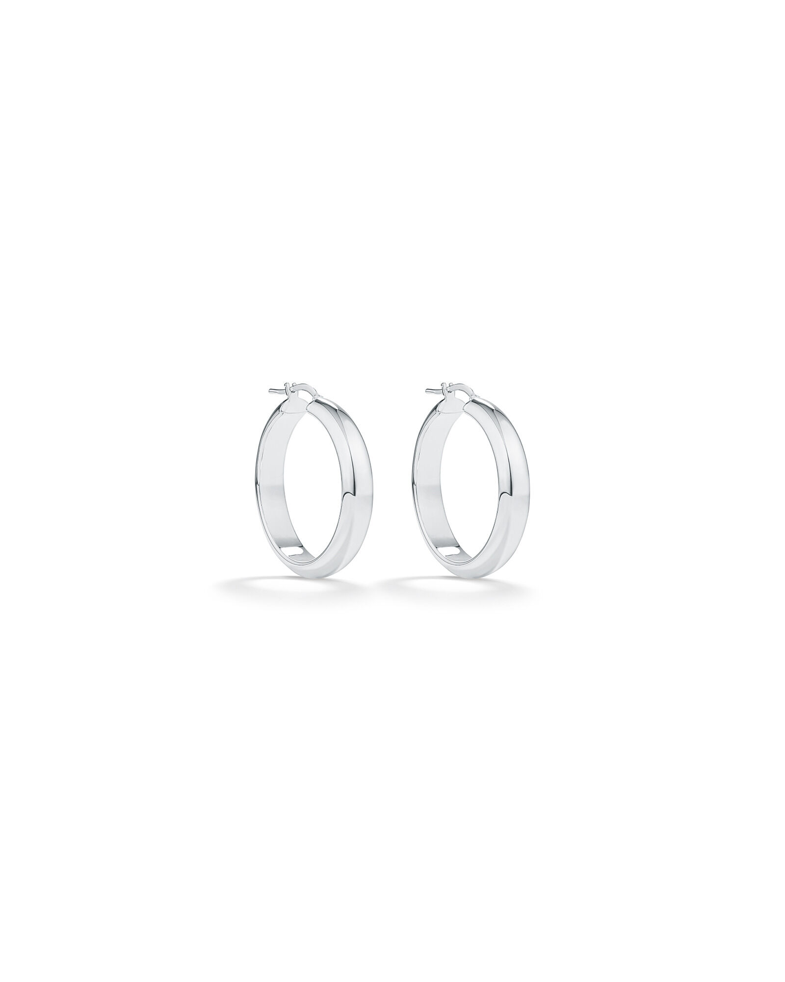 25mm Hoop Earrings in Sterling Silver