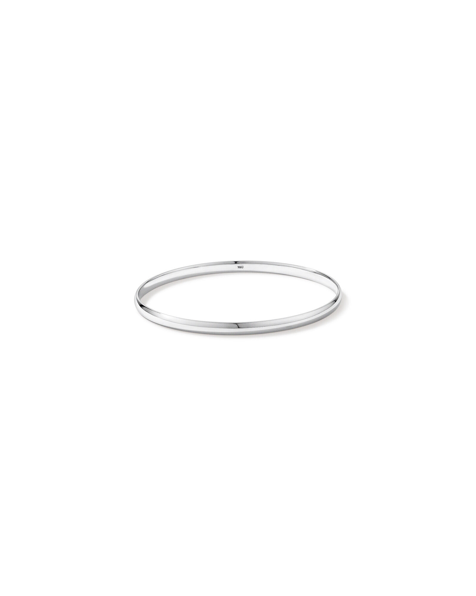 4mm-4.5mm Oval Bangle in Sterling Silver