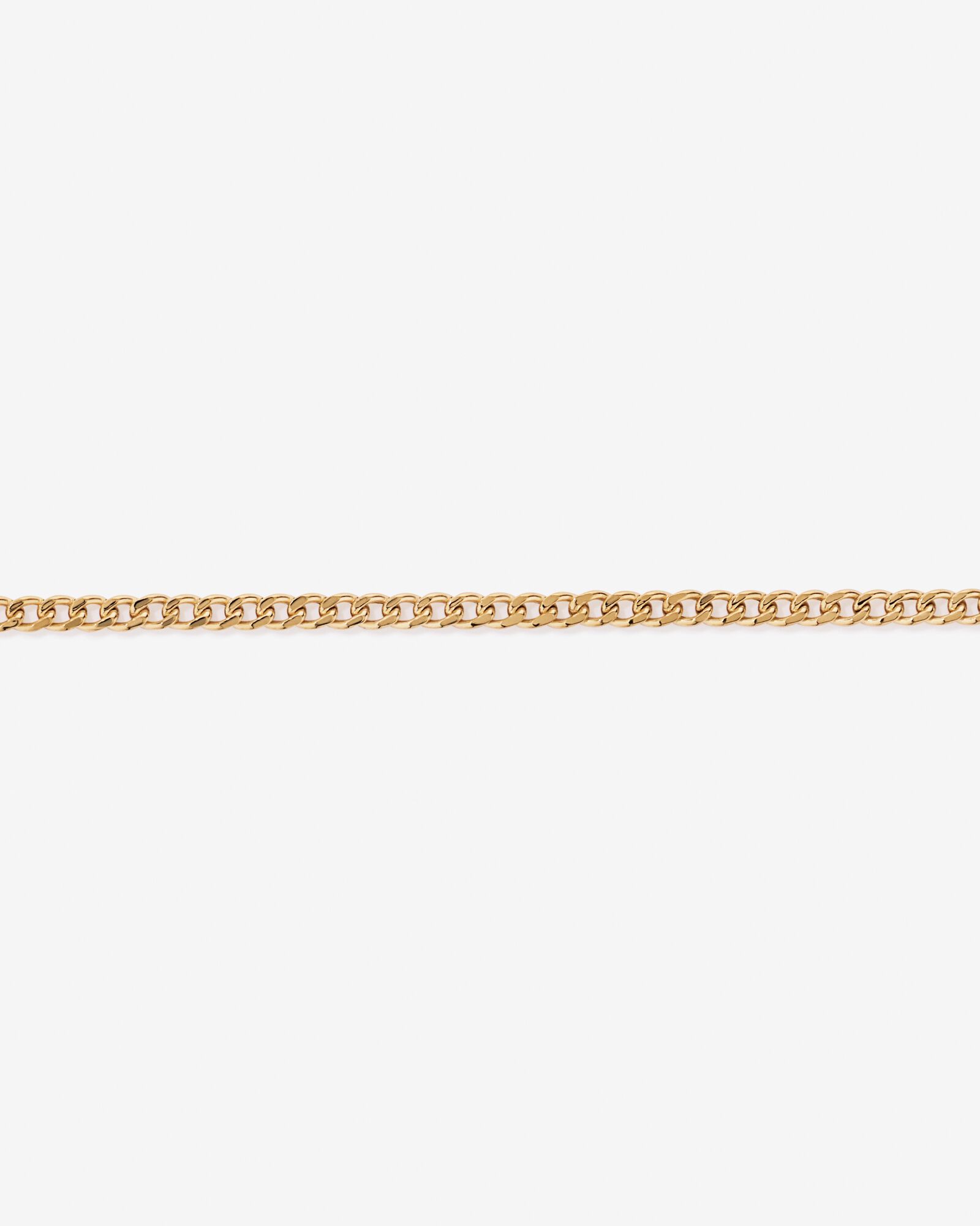 23cm (20") 2.95mm Width Semi Solid Diamond Cut Curb Bracelet in 10kt Yellow Gold