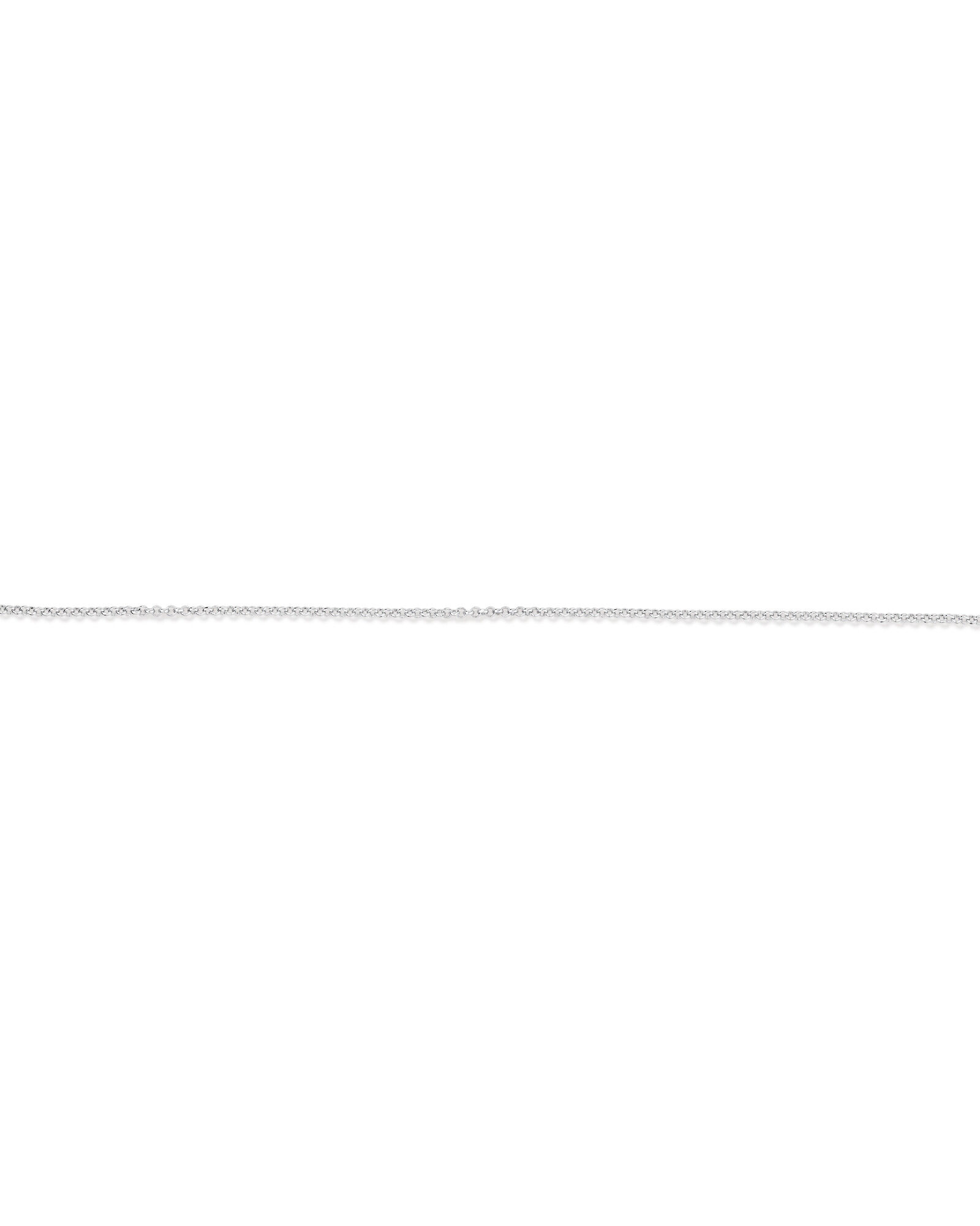 26cm (10.2") 1mm Width Belcher Chain Anklet in Sterling Silver
