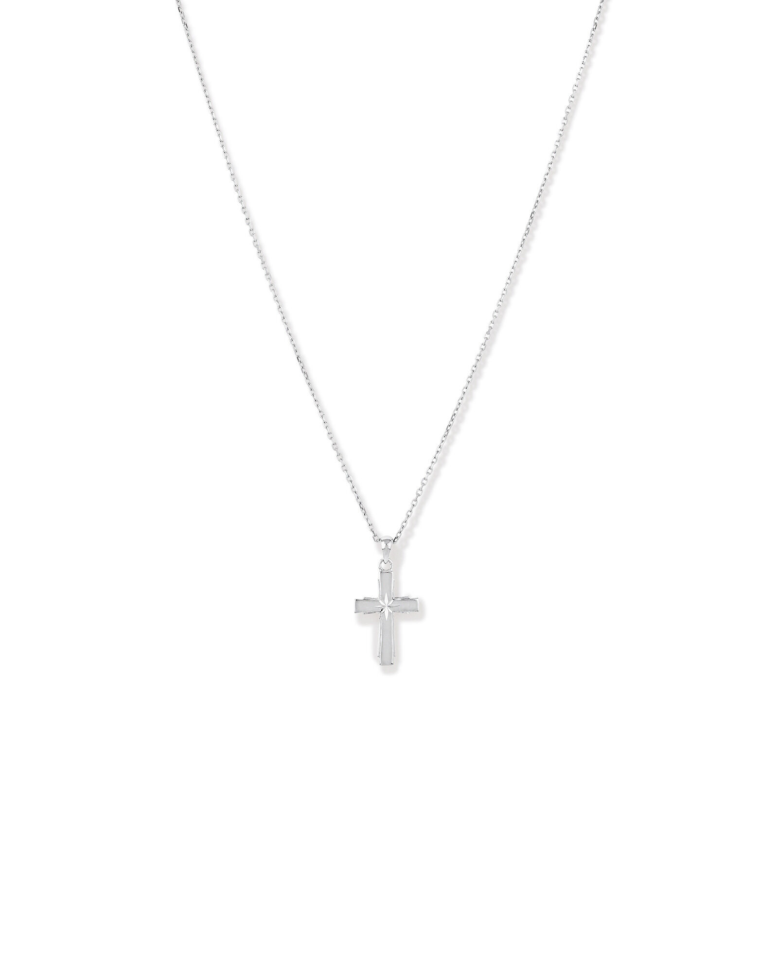 Cross Pendant Necklace in Sterling Silver
