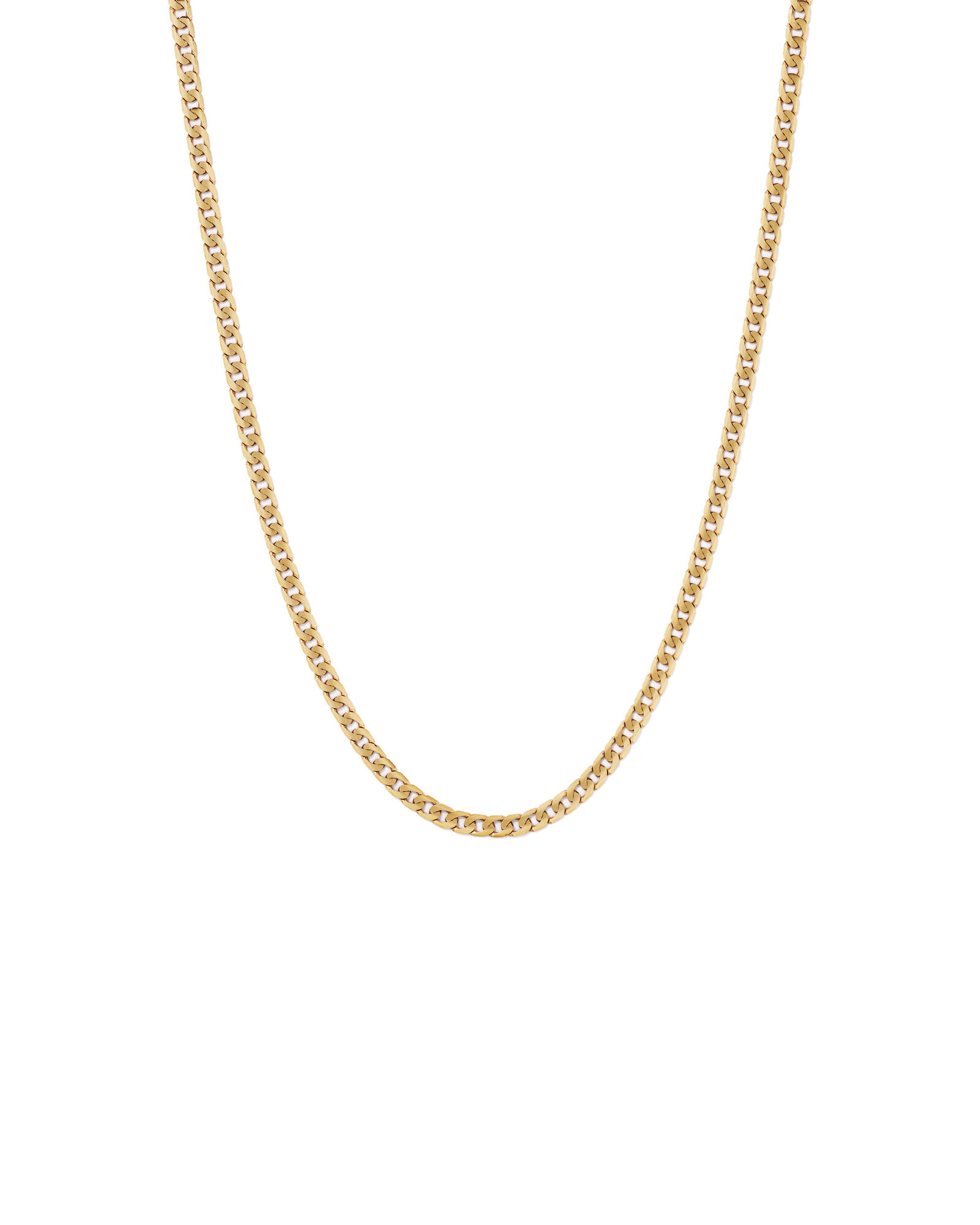 45cm (22") 6mm-6.5mm Width Curb Chain in 10kt Yellow Gold
