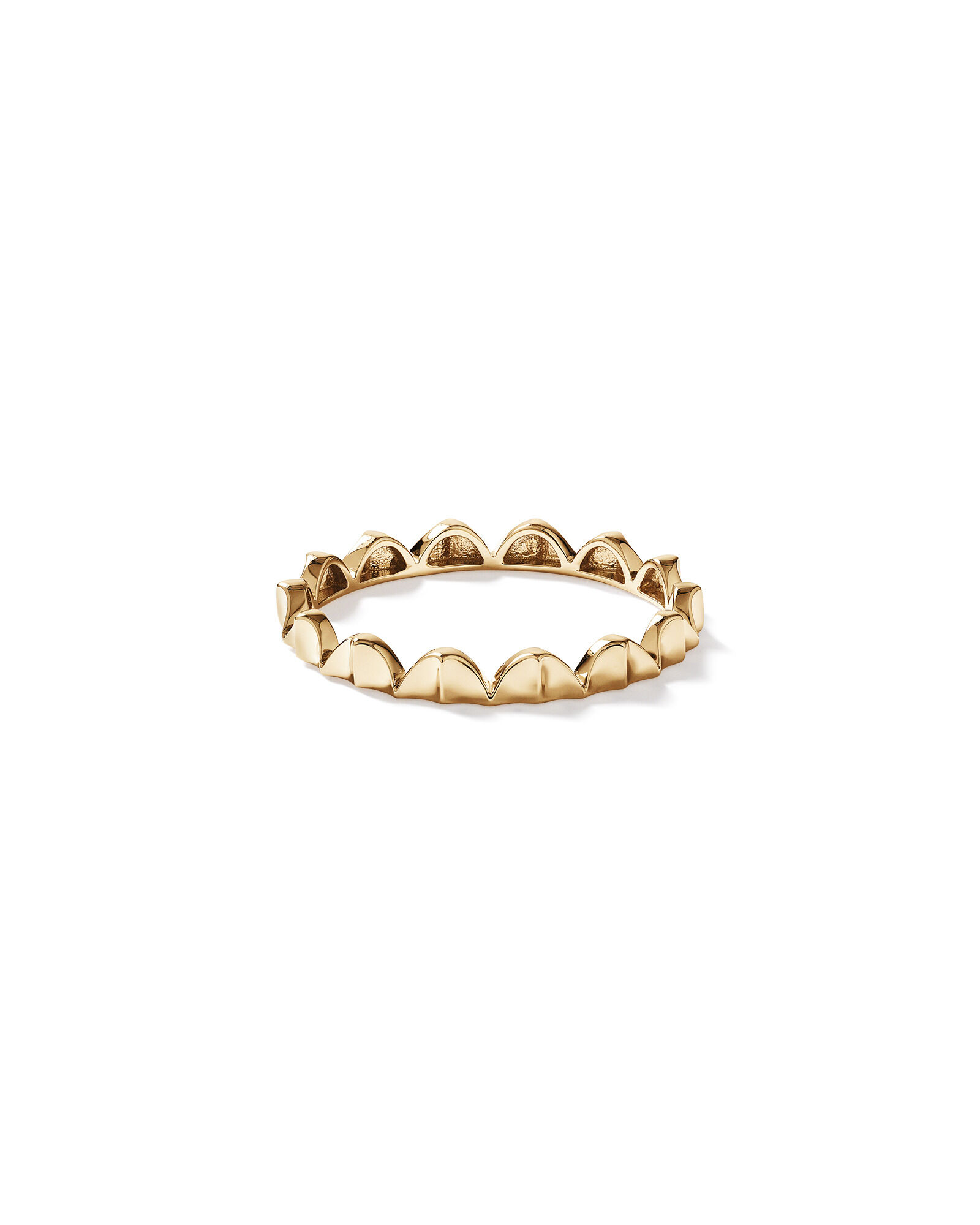Signature Connect Curve Ring in 10kt Yellow Gold