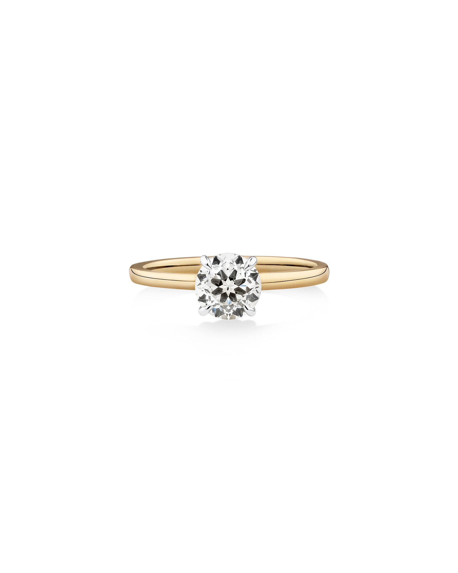 Southern Star Solitaire Engagement Ring with a 1.00 Carat TW Diamond in 18kt Yellow/ White Gold