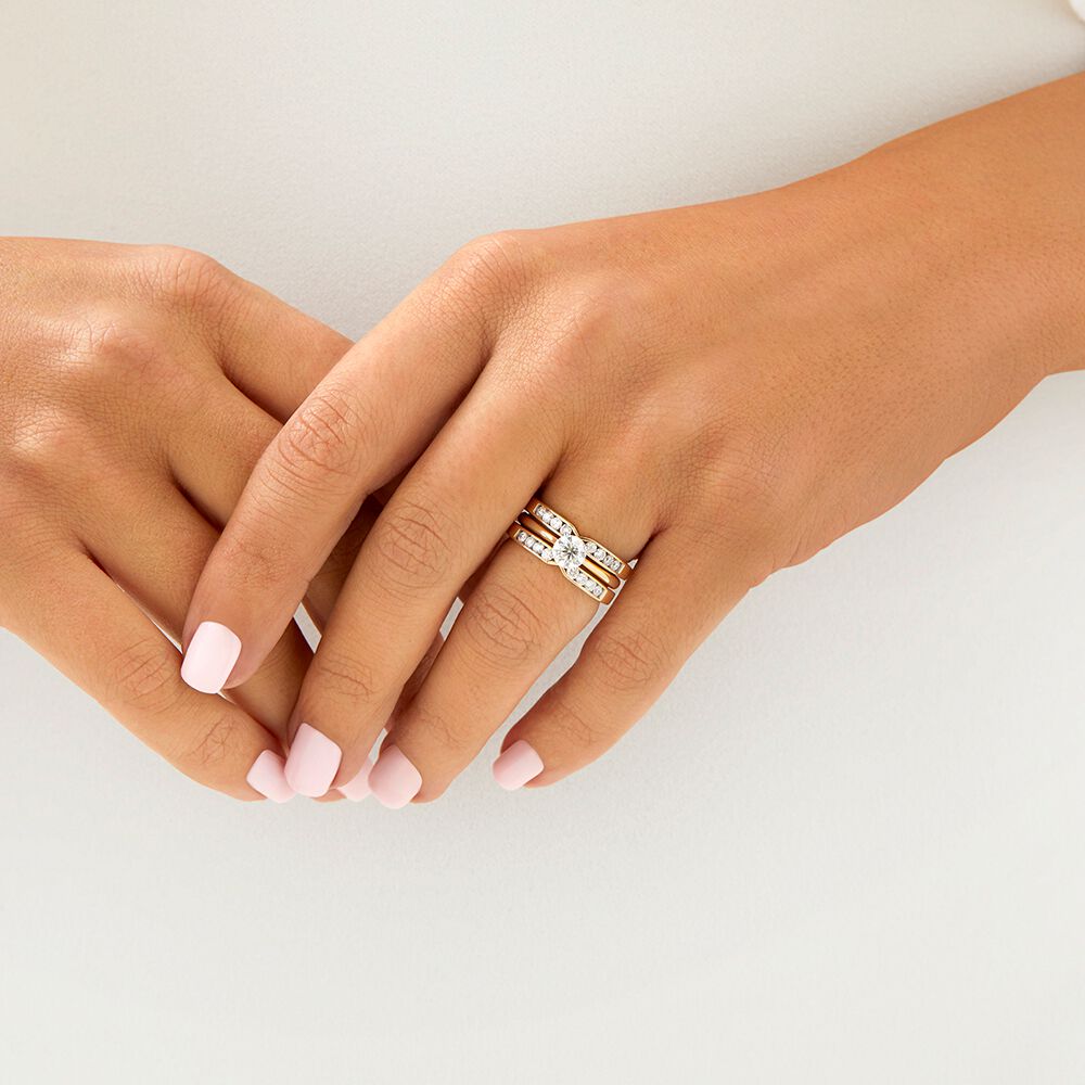 Enhancer Ring with 1/2 Carat TW of Diamonds in 14kt Yellow Gold