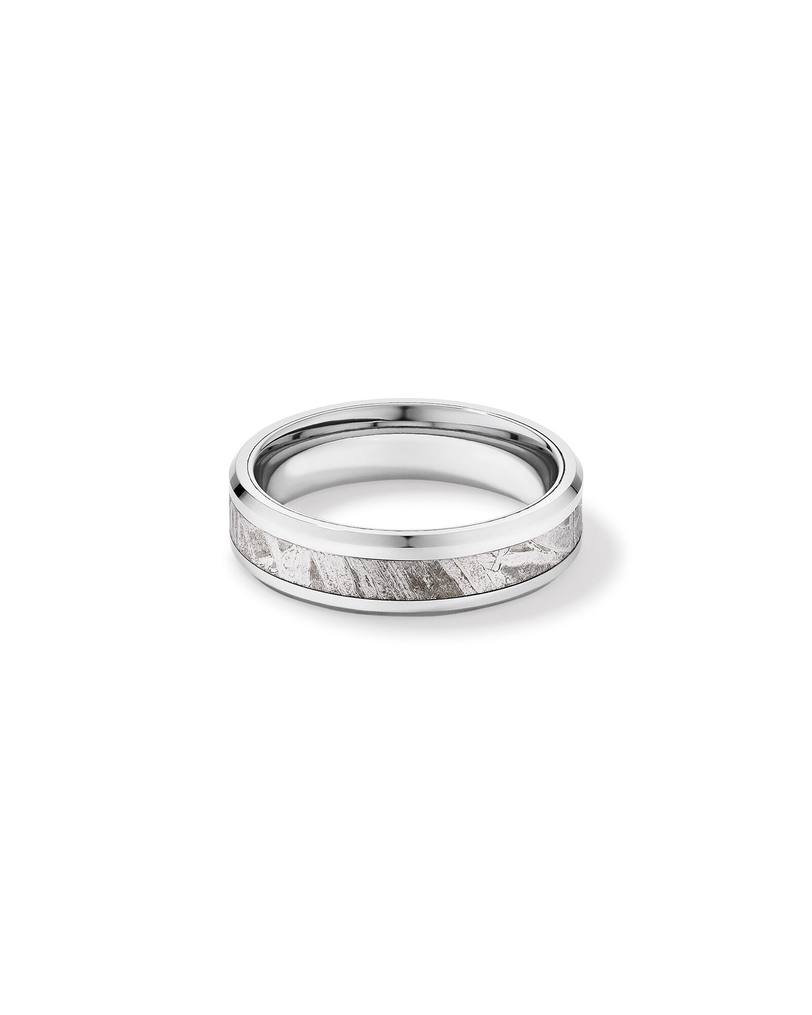 6mm Tungsten and Meteorite Wedding Band