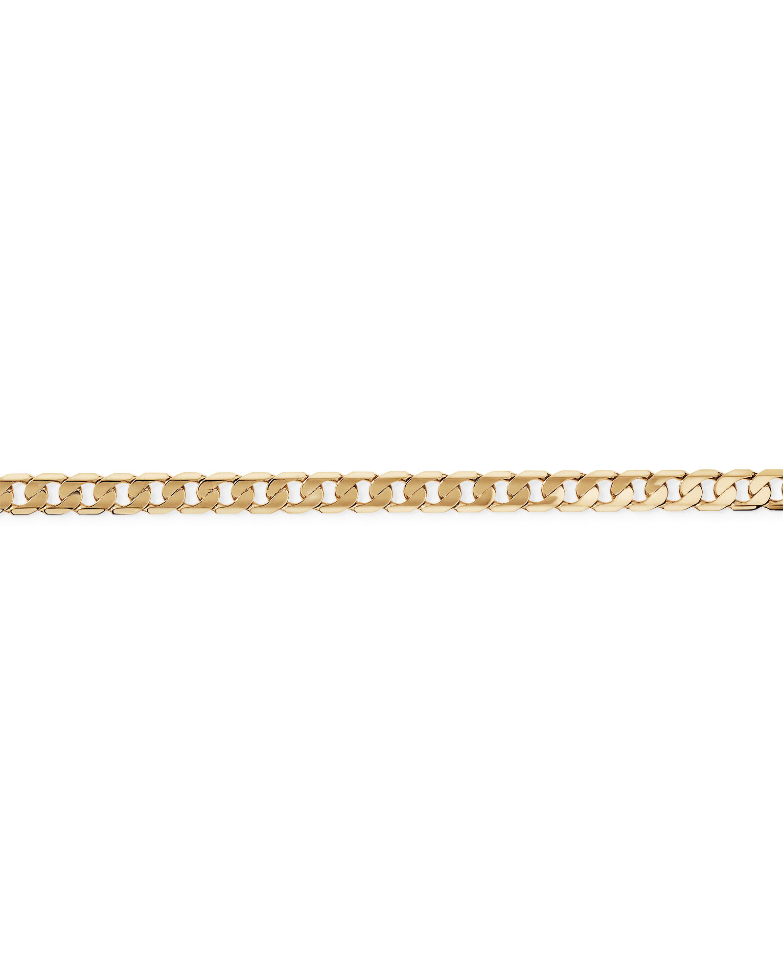 23cm (22") 6mm-6.5mm Width Curb Bracelet in 10kt Yellow Gold