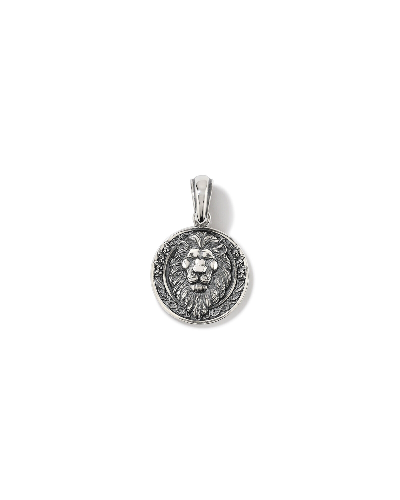Lion Head Pendant in Sterling Silver