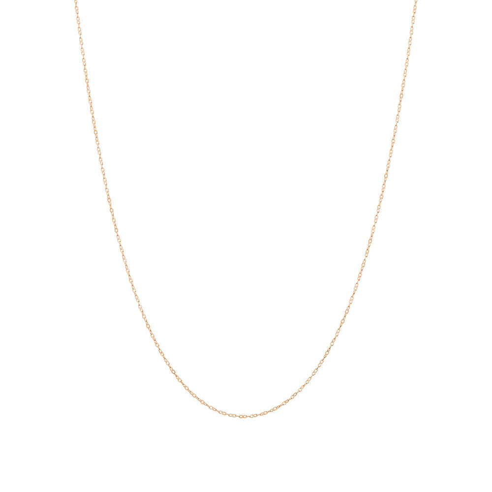 45cm (17") 0.95mm Width Solid Cable Chain In 10kt Rose Gold