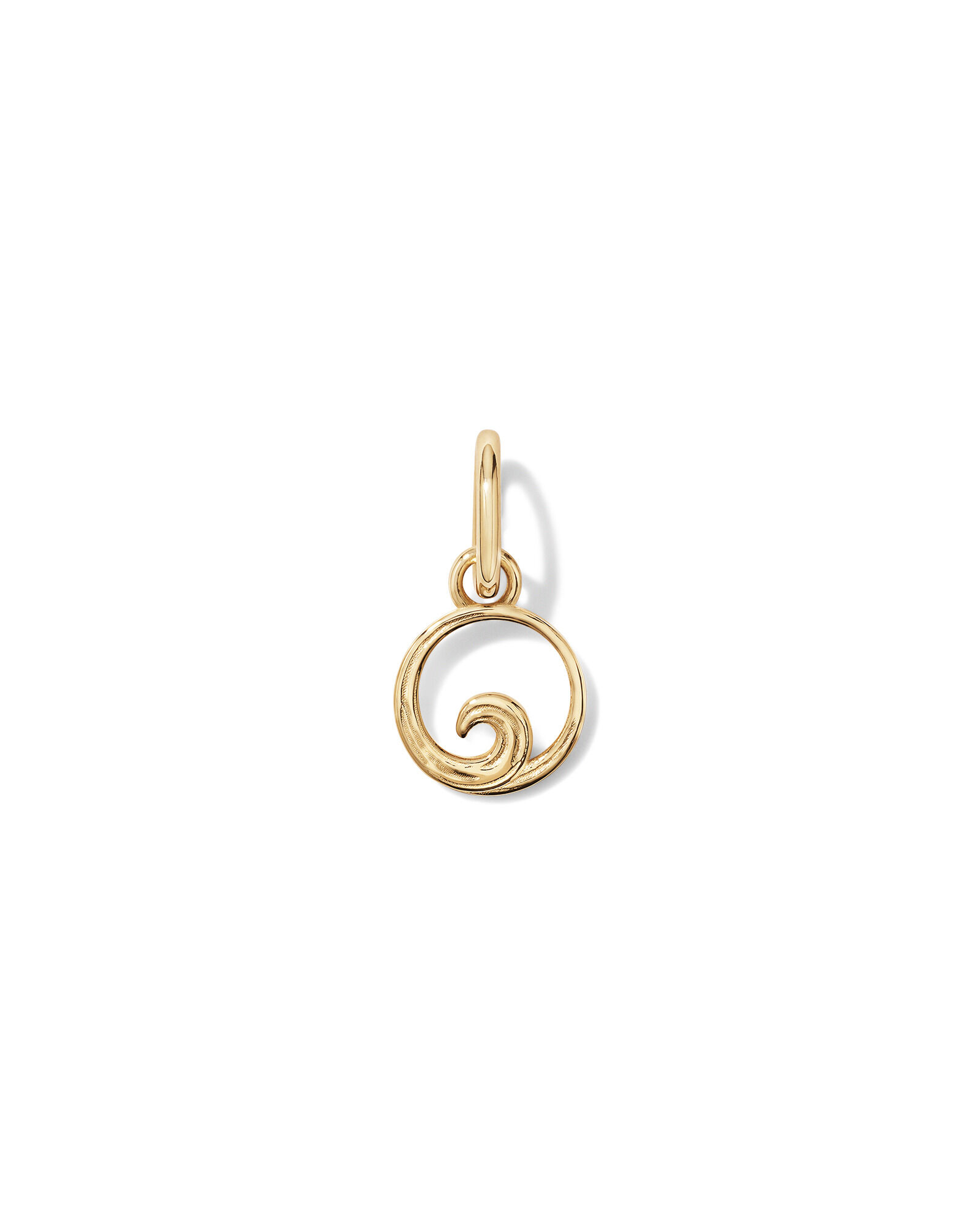Open Wave Pendant in 10kt Yellow Gold