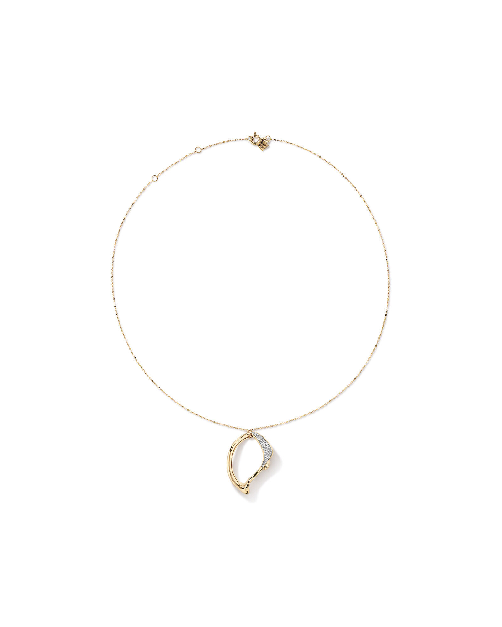 Medium Spirits Bay Diamond Pendant 0.15 Carat TW in 10kt Yellow Gold