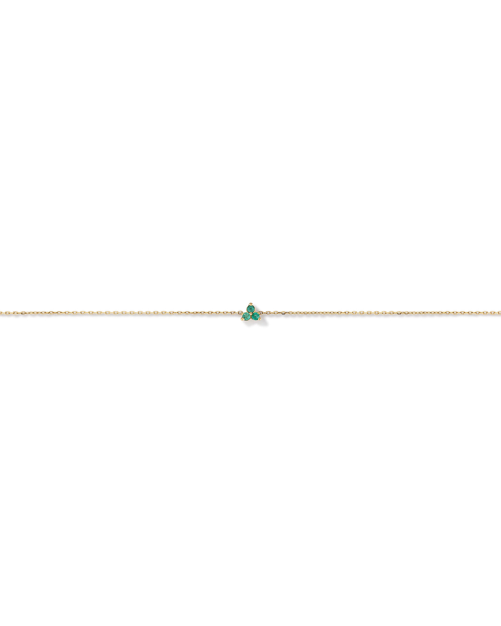 Emerald Trio Bracelet in 10kt Yellow Gold