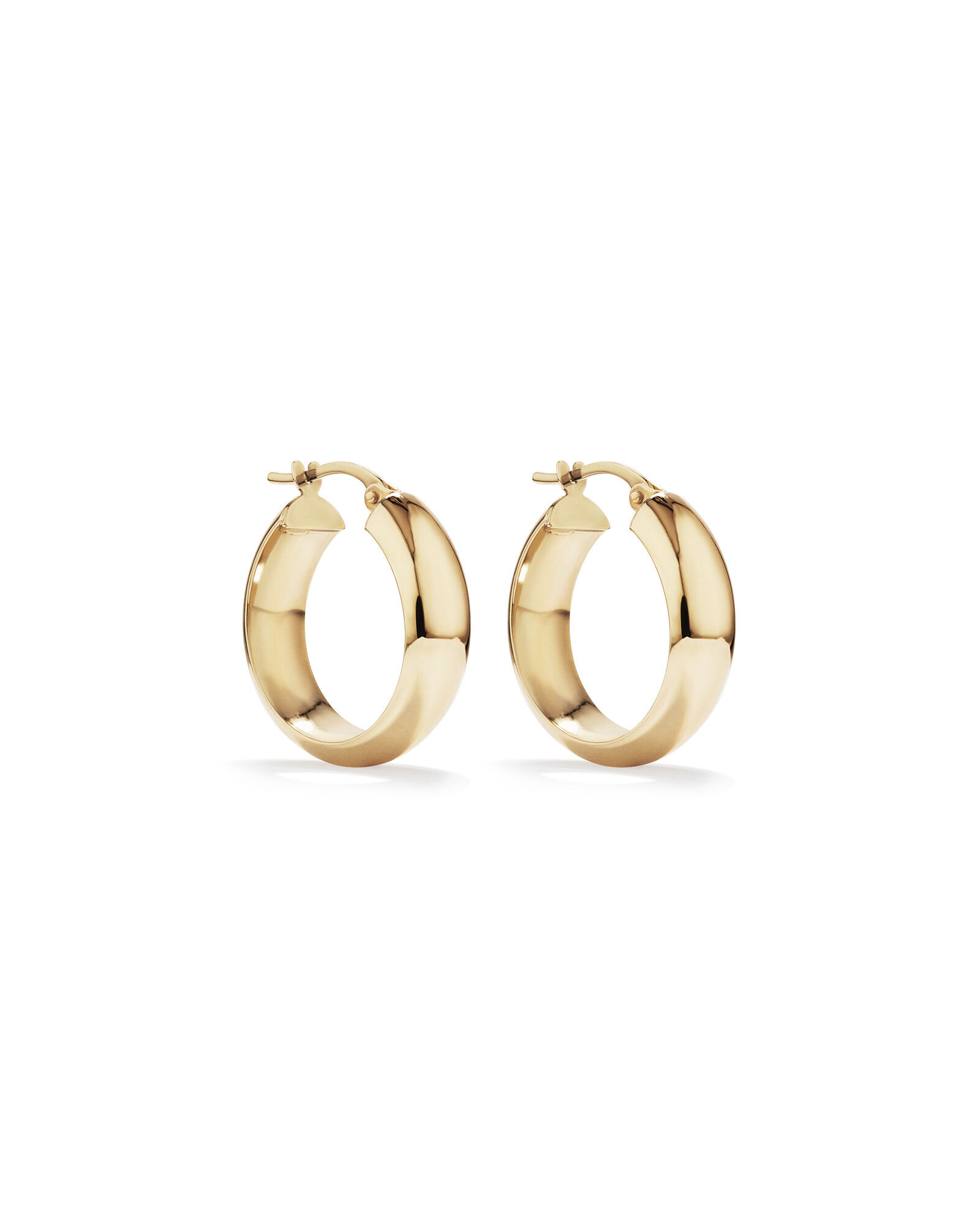 15mm Hoop Earrings in 10kt Yellow Gold